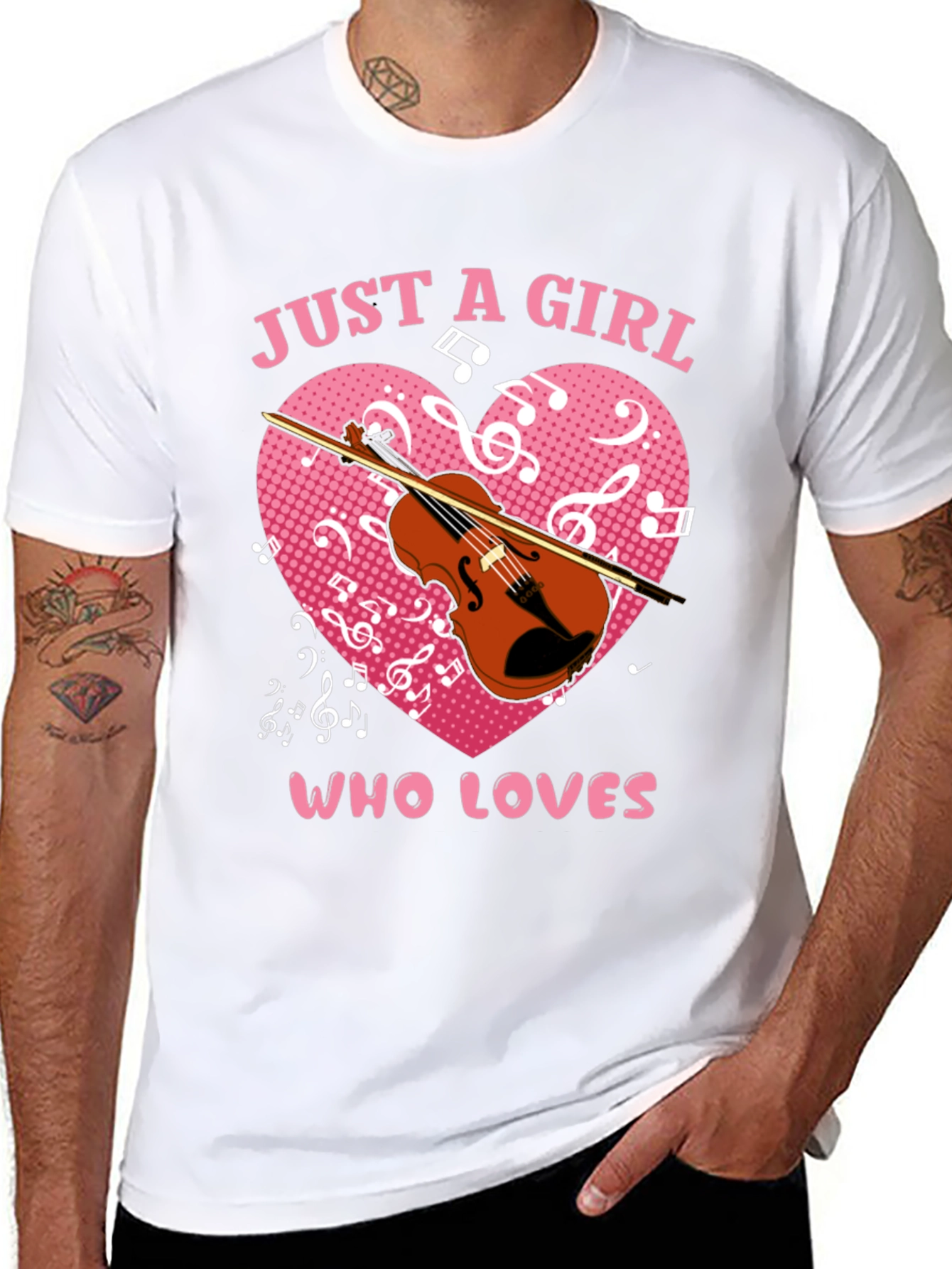 Just a Girl Who Loves Violin T-Shirt