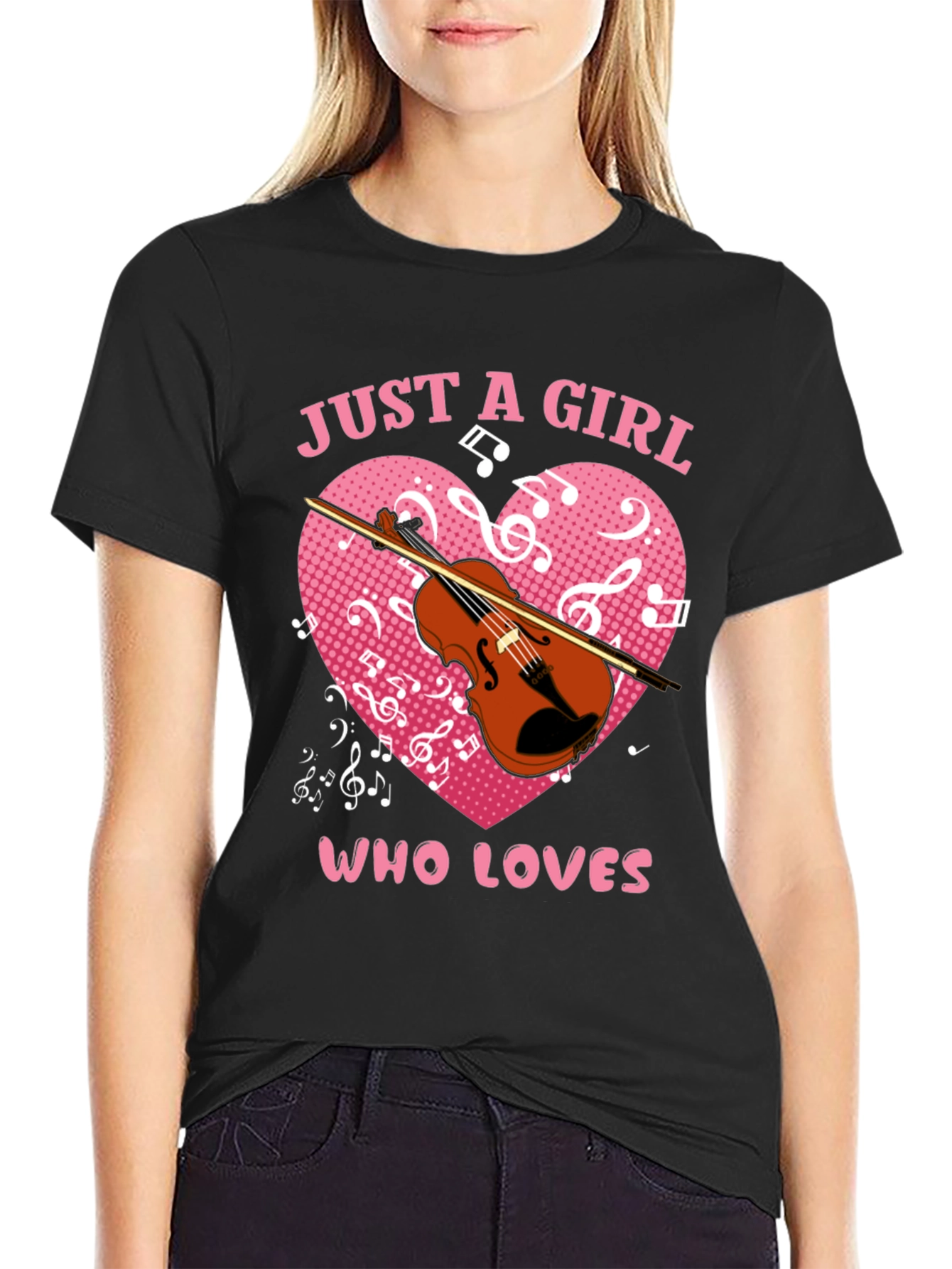 Just a Girl Who Loves Violin T-Shirt