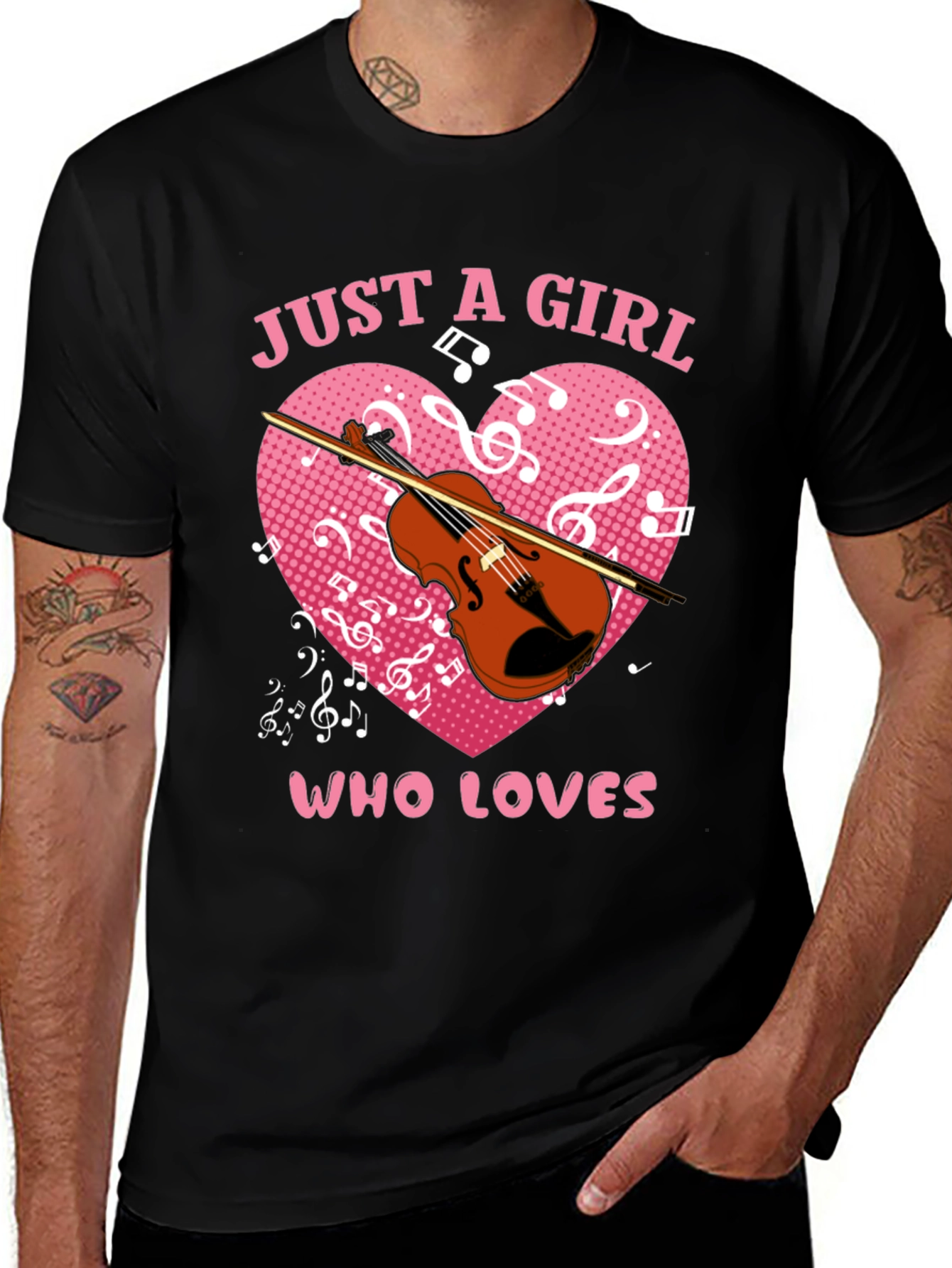 Just a Girl Who Loves Violin T-Shirt