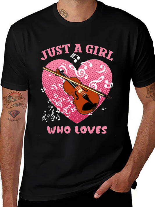 Just a Girl Who Loves Violin T-Shirt