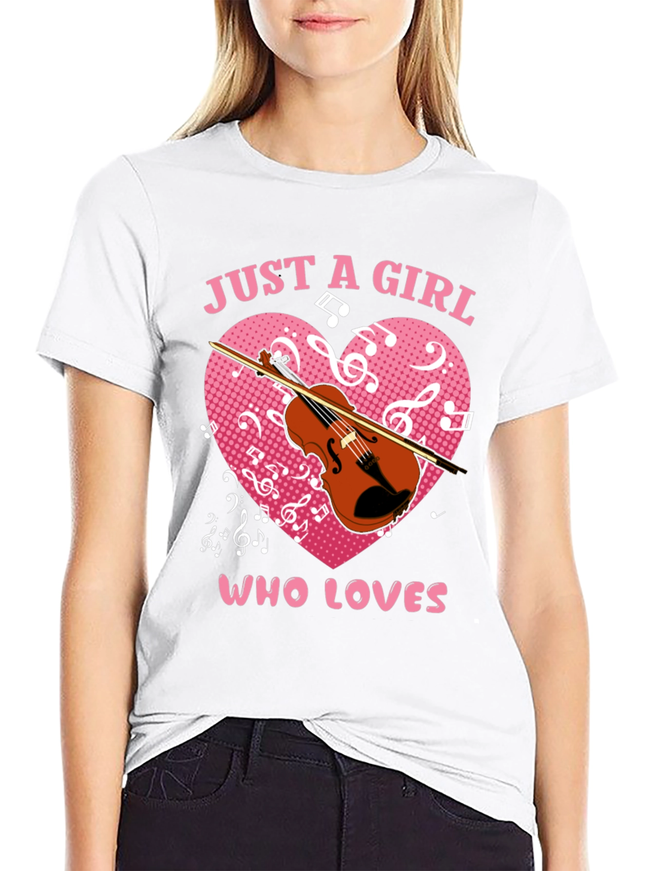 Just a Girl Who Loves Violin T-Shirt