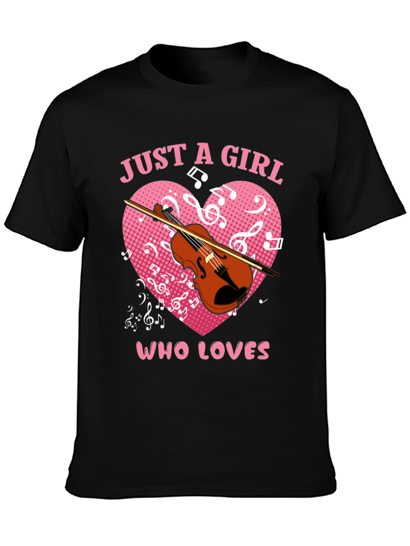 Just a Girl Who Loves Violin T-Shirt