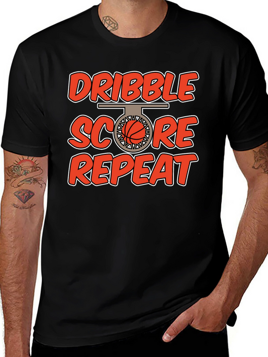 Dribble Score Repeat Graphic Tee