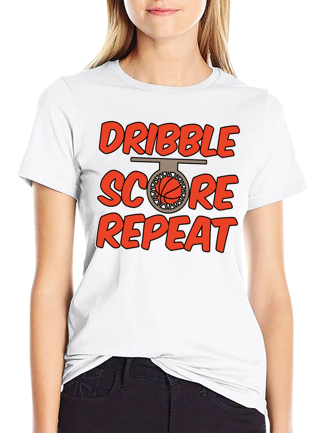 Dribble Score Repeat Graphic Tee