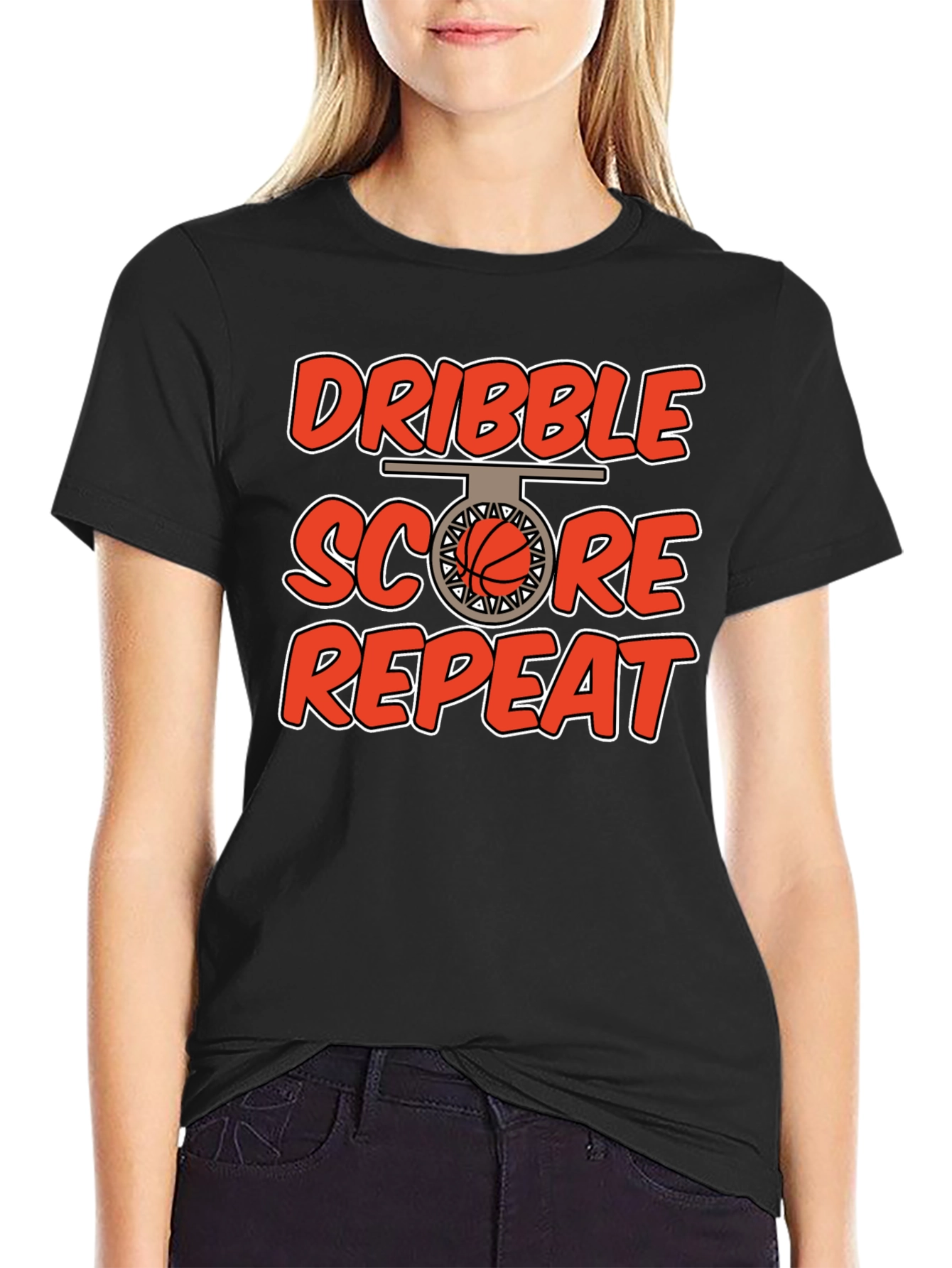 Dribble Score Repeat Graphic Tee