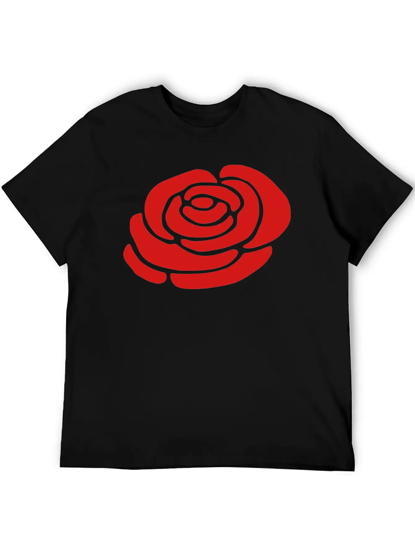 Ireland Rose Silhouette (vector) Unisex Casual T-Shirt – Clean Design For Daily Comfort