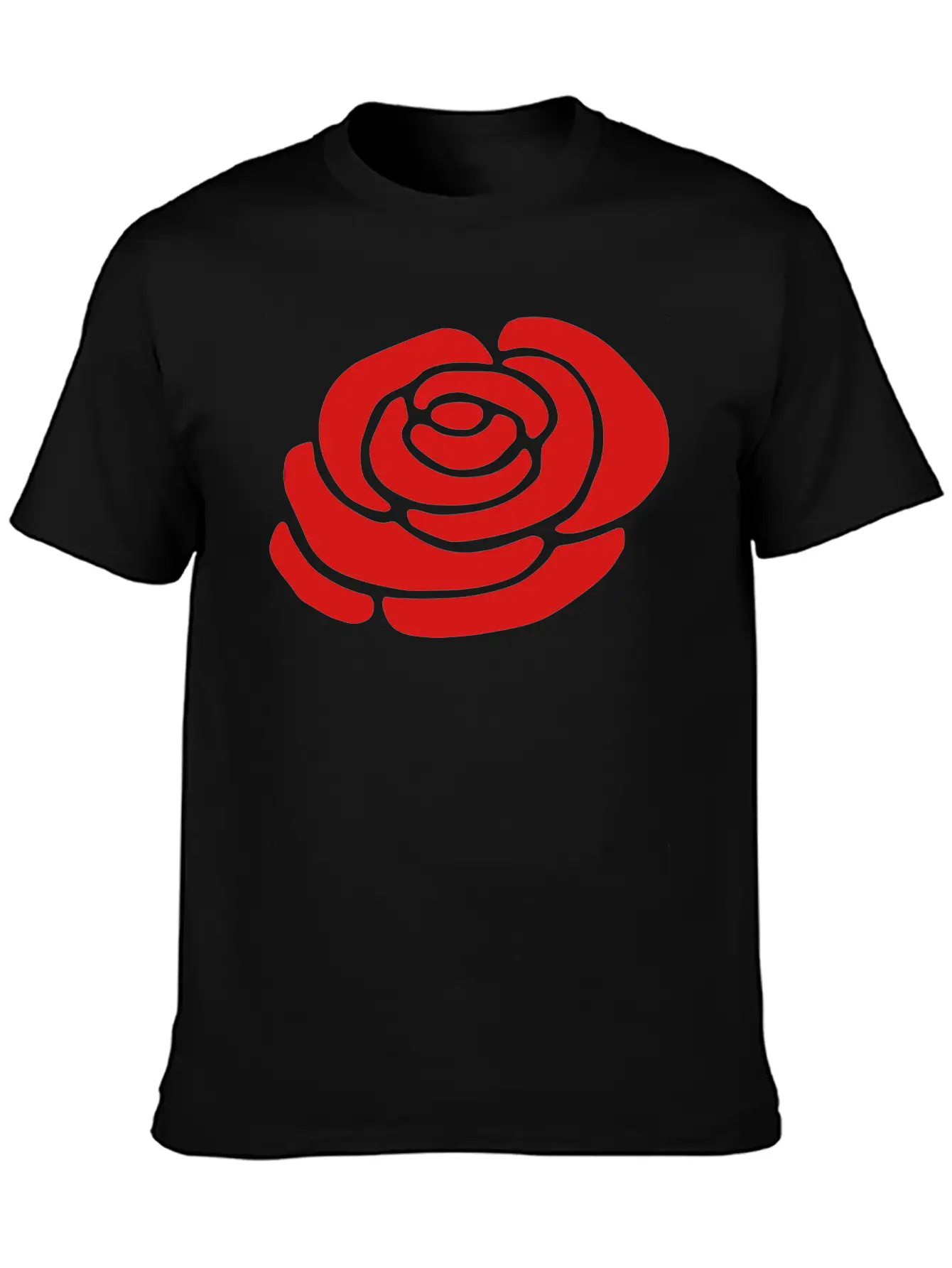 Ireland Rose Silhouette (vector) Unisex Casual T-Shirt – Clean Design For Daily Comfort