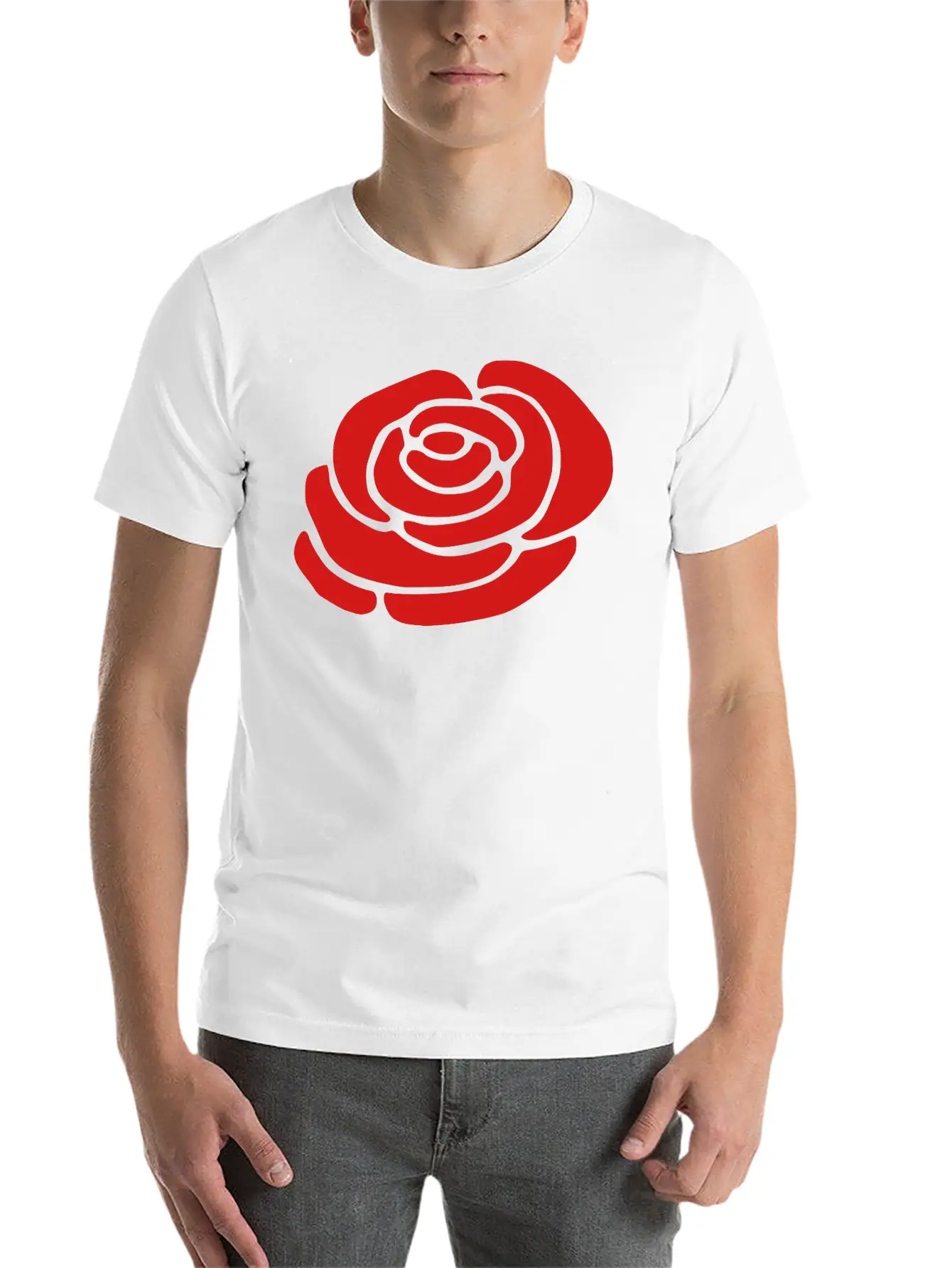 Ireland Rose Silhouette (vector) Unisex Casual T-Shirt – Clean Design For Daily Comfort