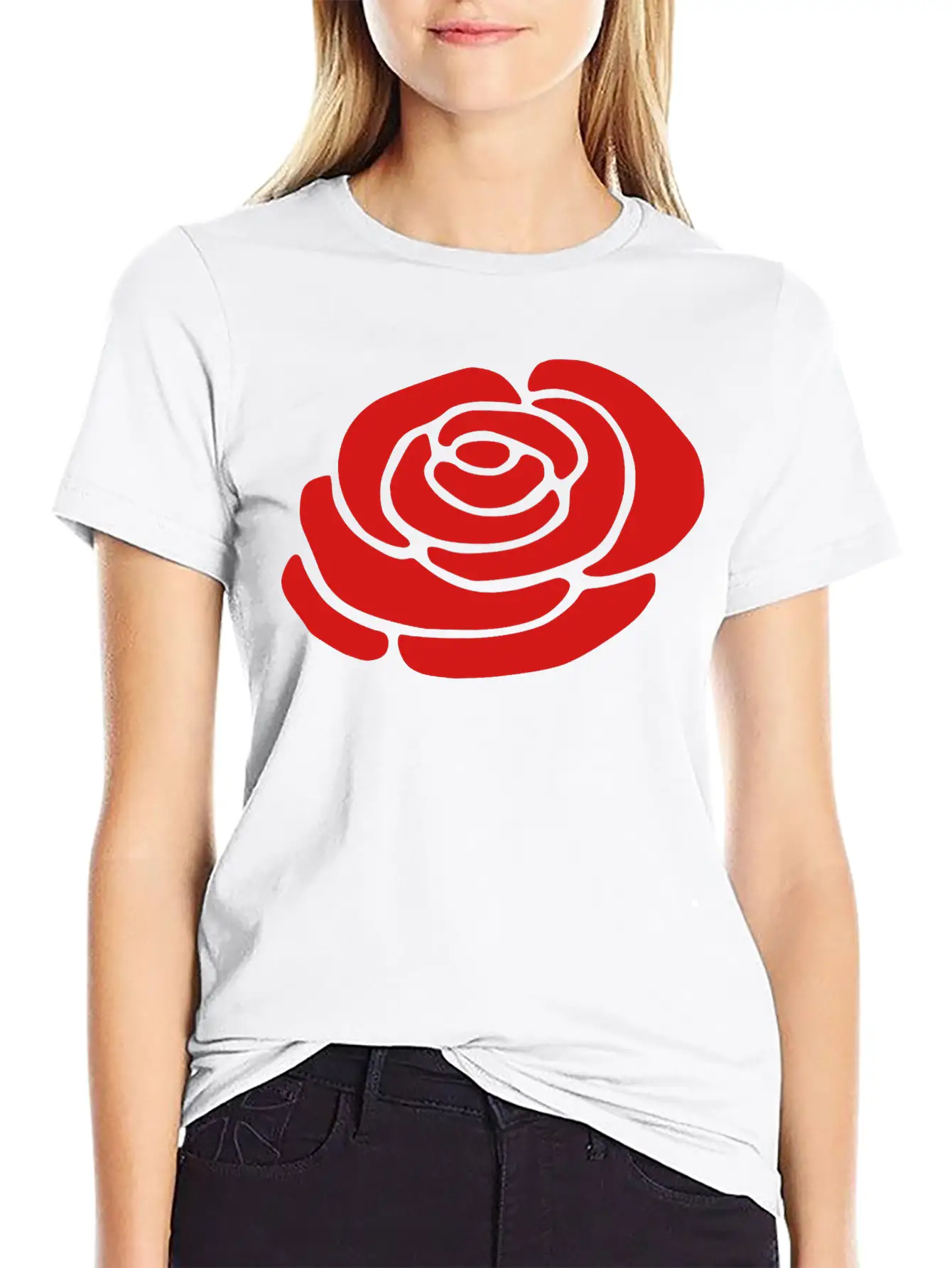 Ireland Rose Silhouette (vector) Unisex Casual T-Shirt – Clean Design For Daily Comfort