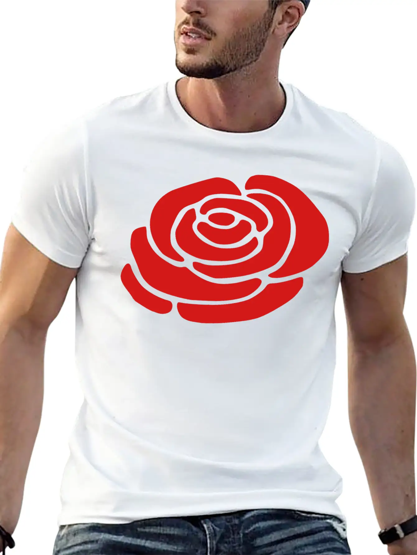 Ireland Rose Silhouette (vector) Unisex Casual T-Shirt – Clean Design For Daily Comfort