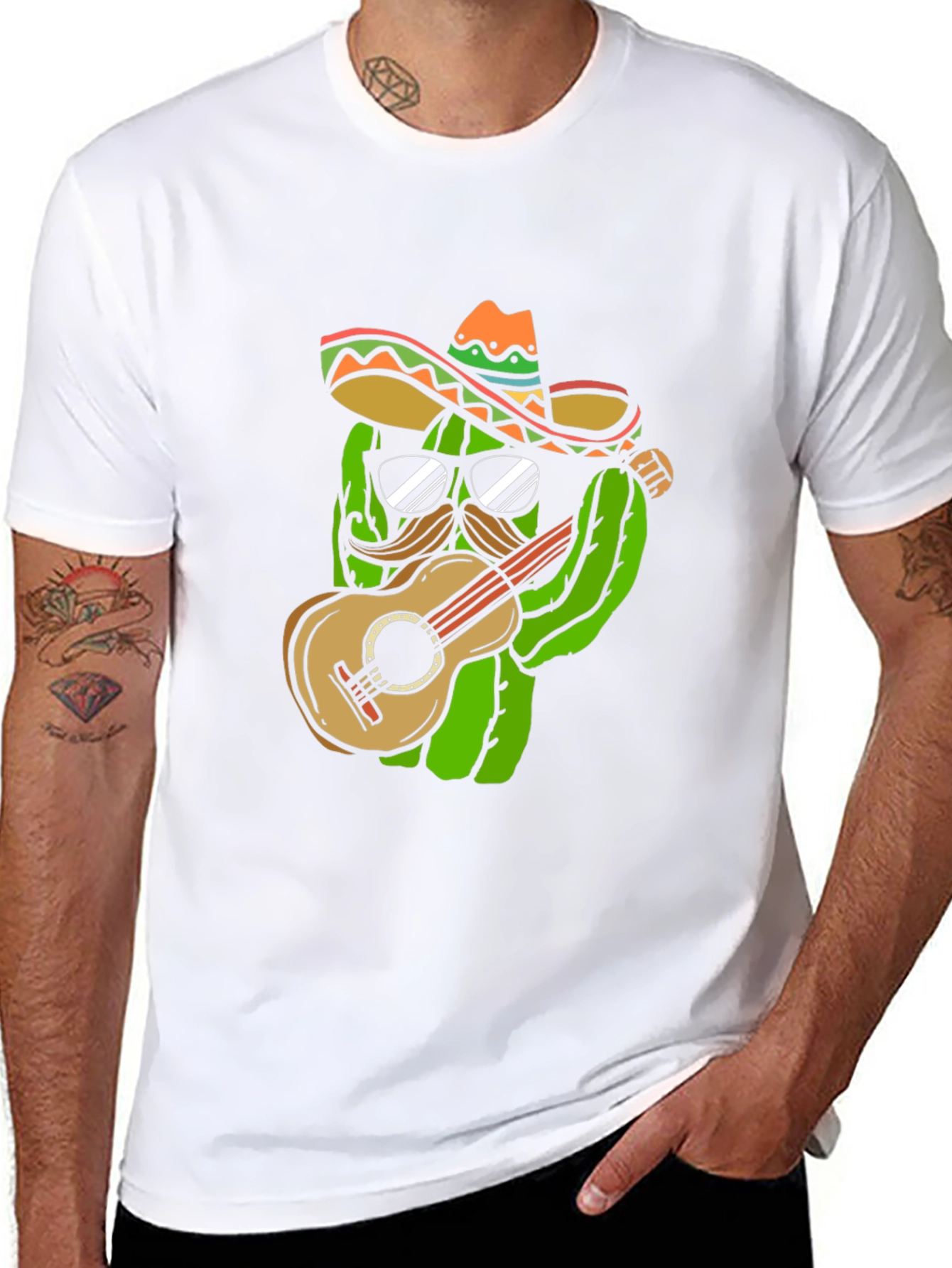 Cactus Guitar Player T-Shirt