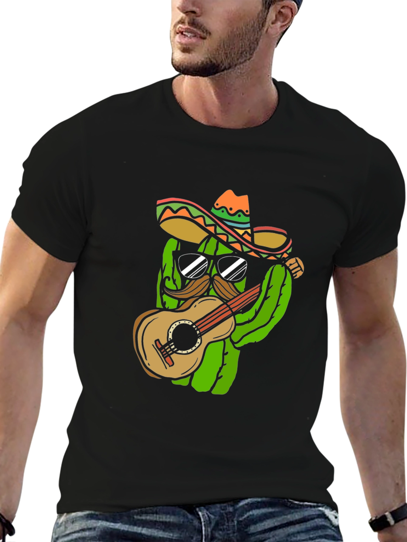 Cactus Guitar Player T-Shirt