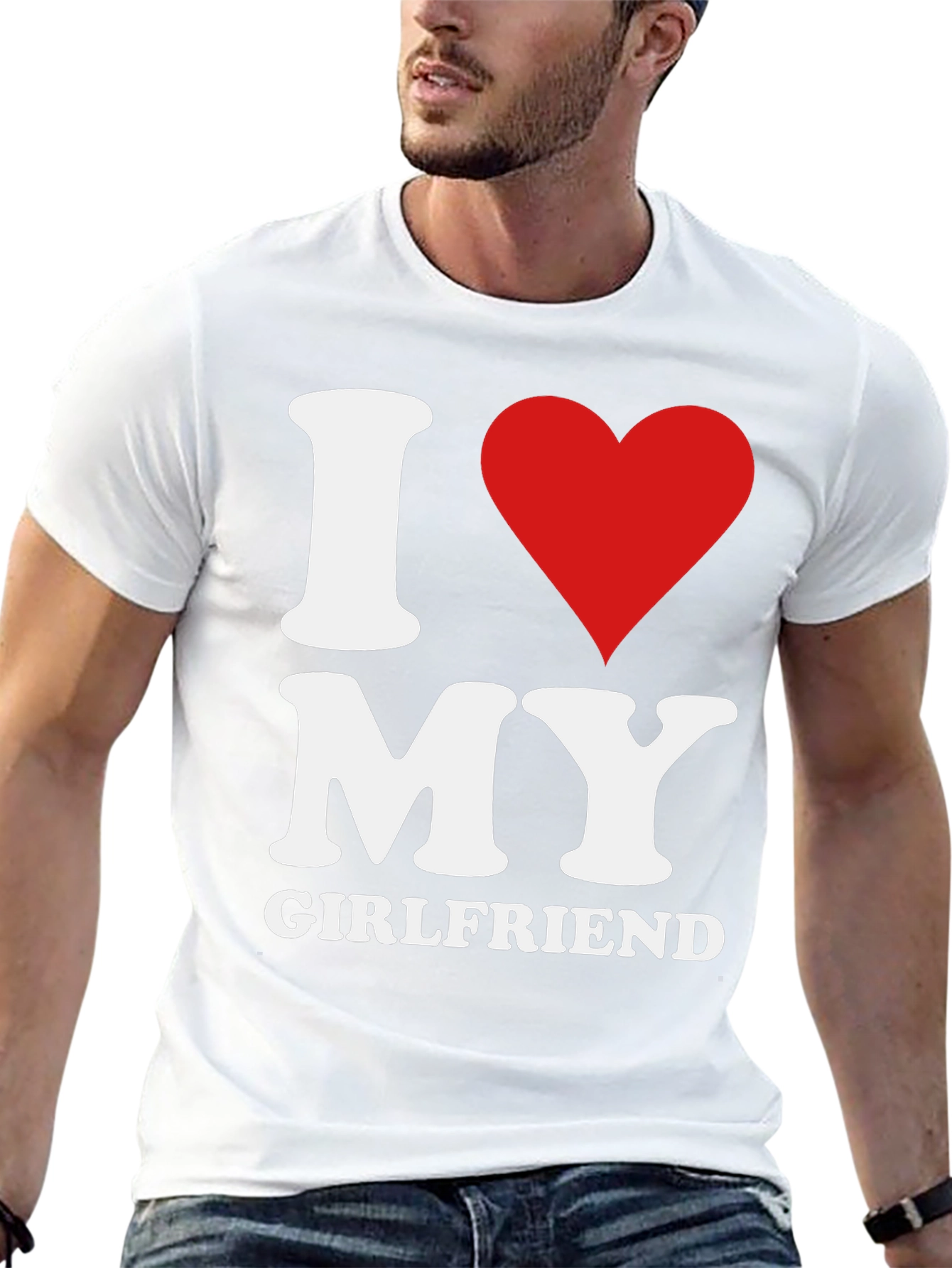 I Heart My Girlfriend T-Shirt - Black