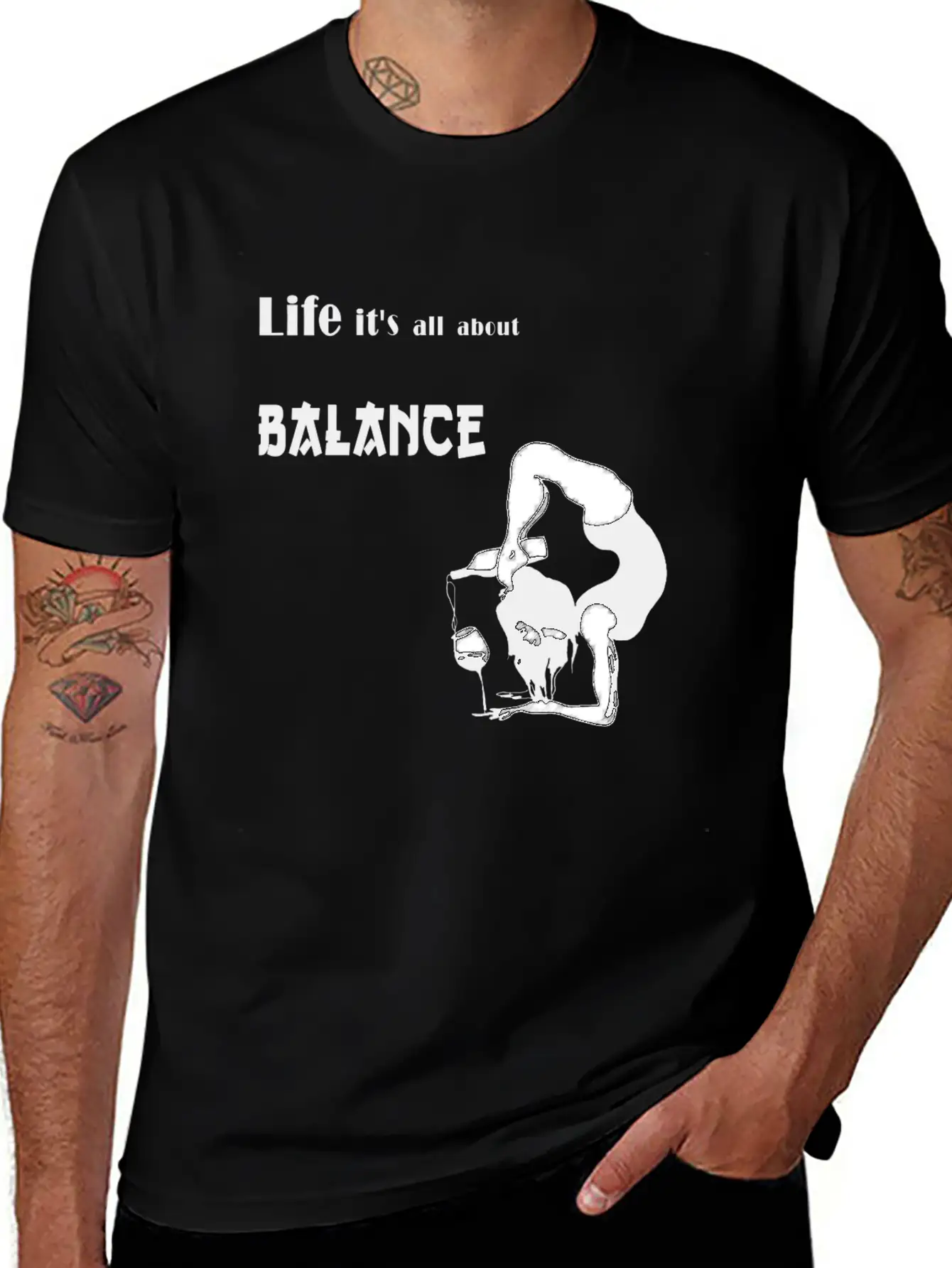 It's All About Balance Unisex Casual T-Shirt – Clean Design For Daily Comfort