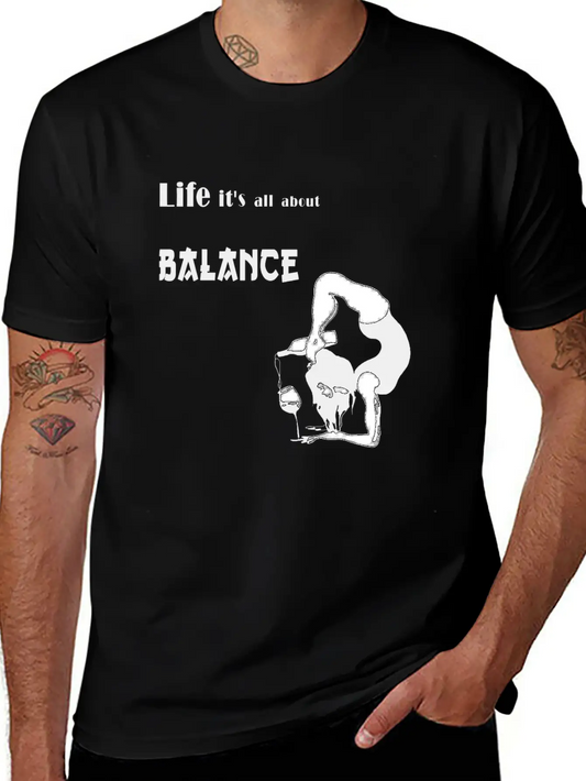 It's All About Balance Unisex Casual T-Shirt – Clean Design For Daily Comfort