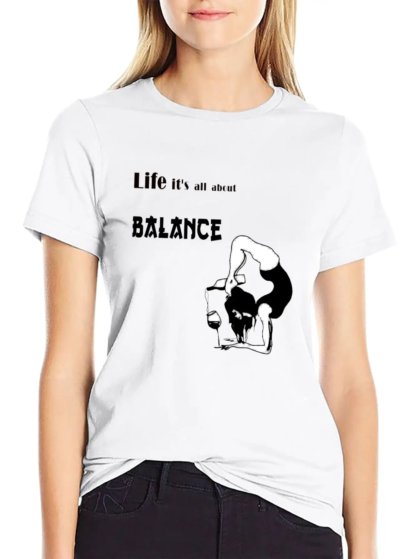 It's All About Balance Unisex Casual T-Shirt – Clean Design For Daily Comfort