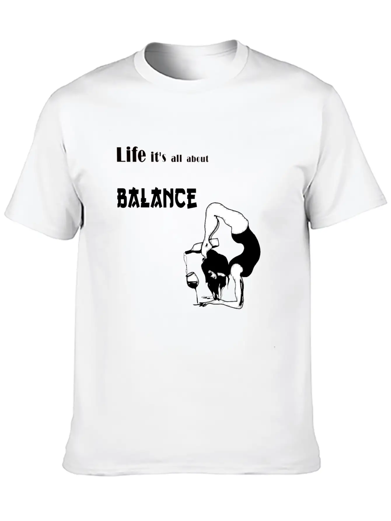 It's All About Balance Unisex Casual T-Shirt – Clean Design For Daily Comfort