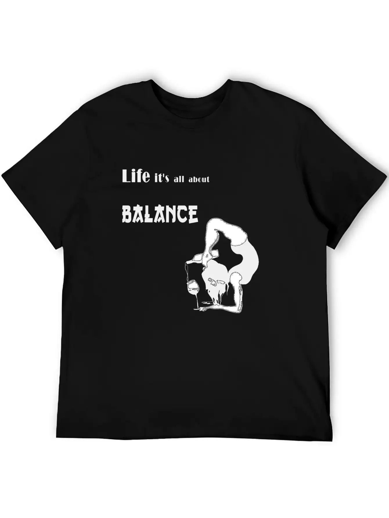 It's All About Balance Unisex Casual T-Shirt – Clean Design For Daily Comfort