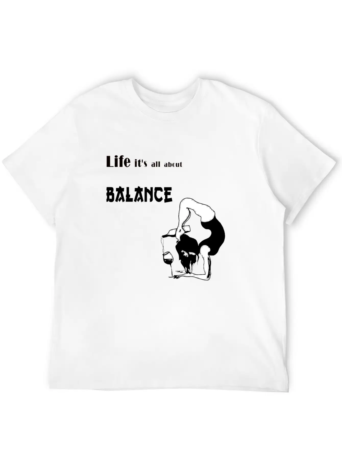 It's All About Balance Unisex Casual T-Shirt – Clean Design For Daily Comfort