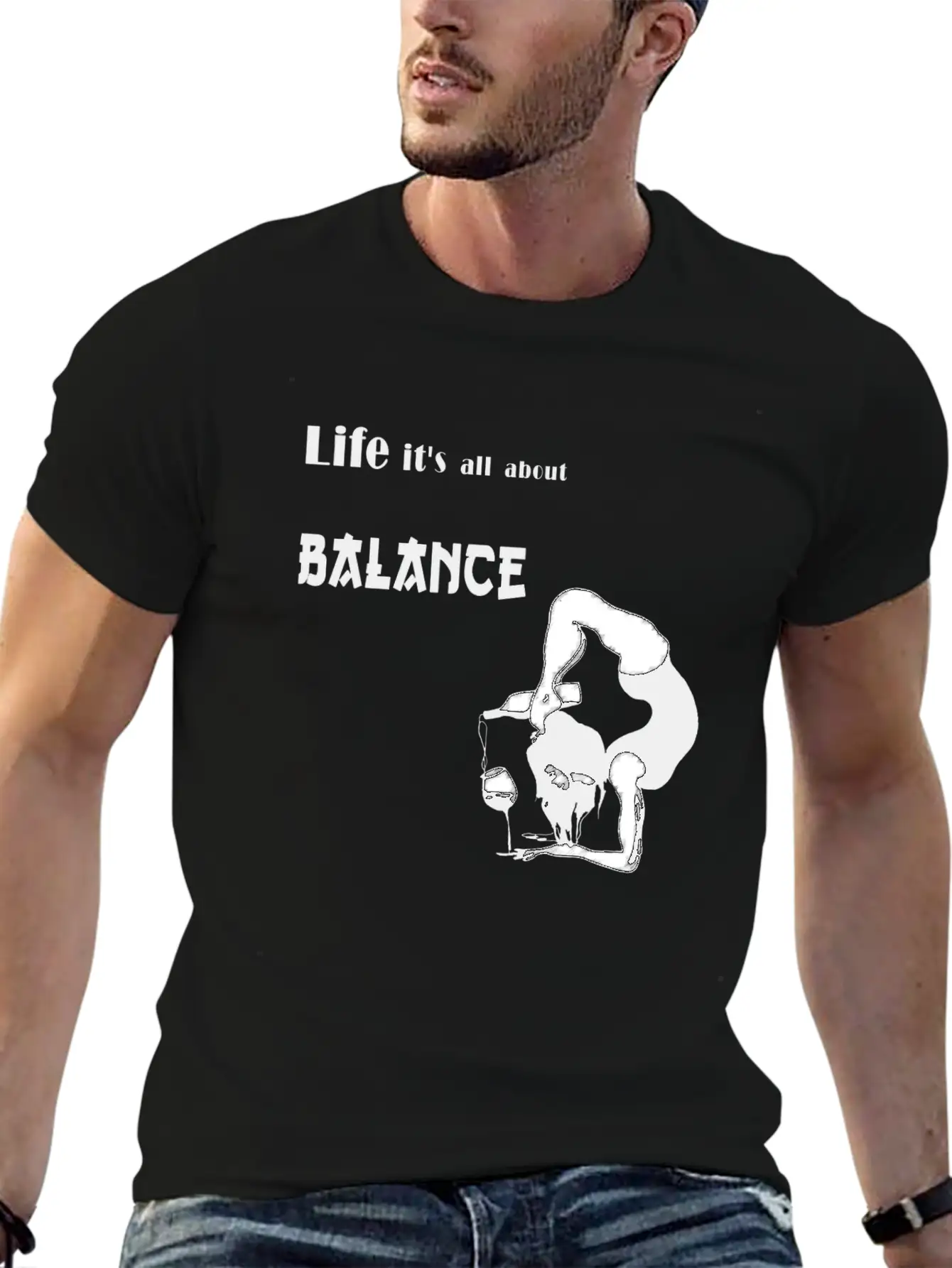 It's All About Balance Unisex Casual T-Shirt – Clean Design For Daily Comfort