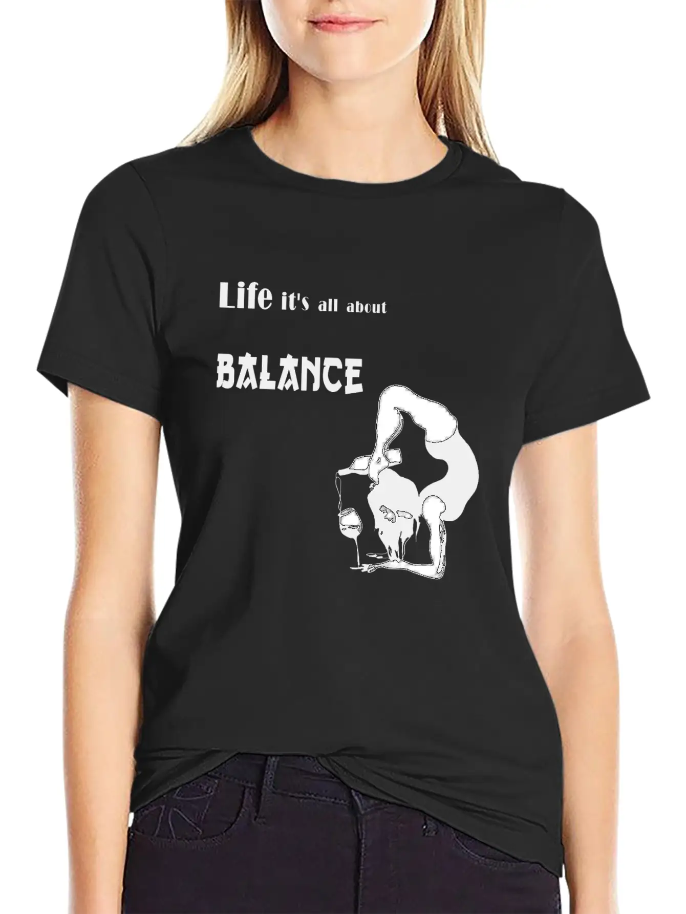 It's All About Balance Unisex Casual T-Shirt – Clean Design For Daily Comfort