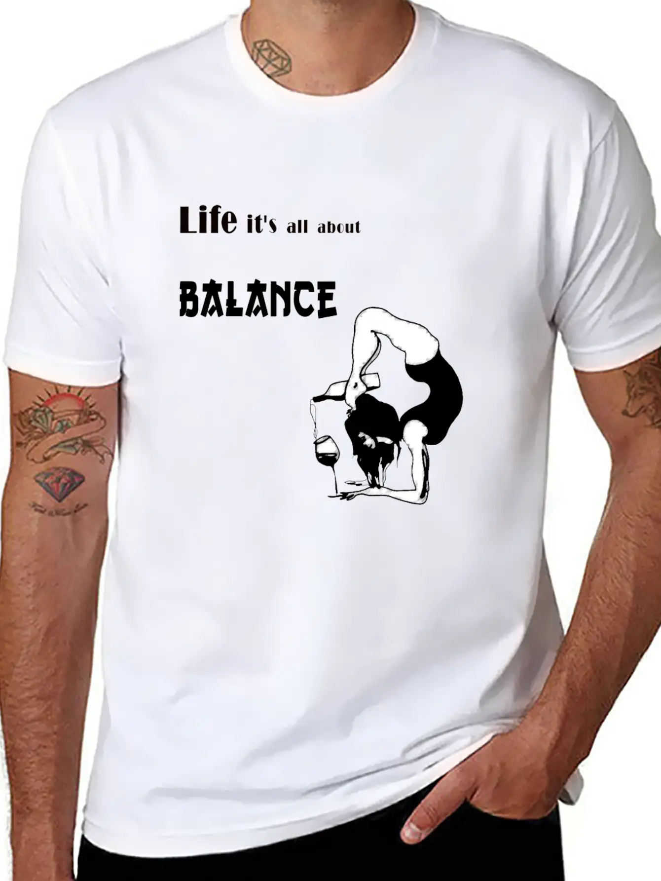 It's All About Balance Unisex Casual T-Shirt – Clean Design For Daily Comfort