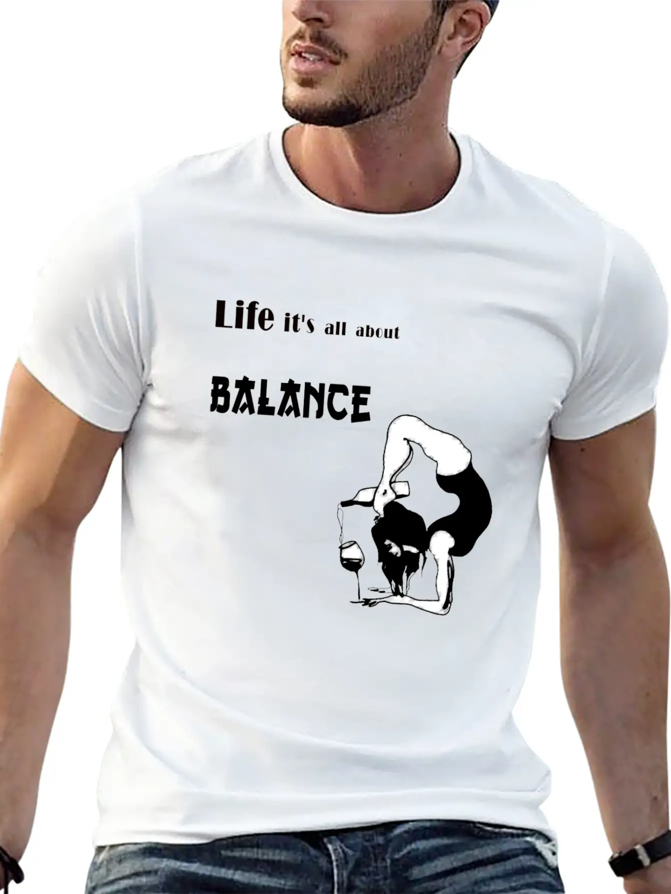 It's All About Balance Unisex Casual T-Shirt – Clean Design For Daily Comfort