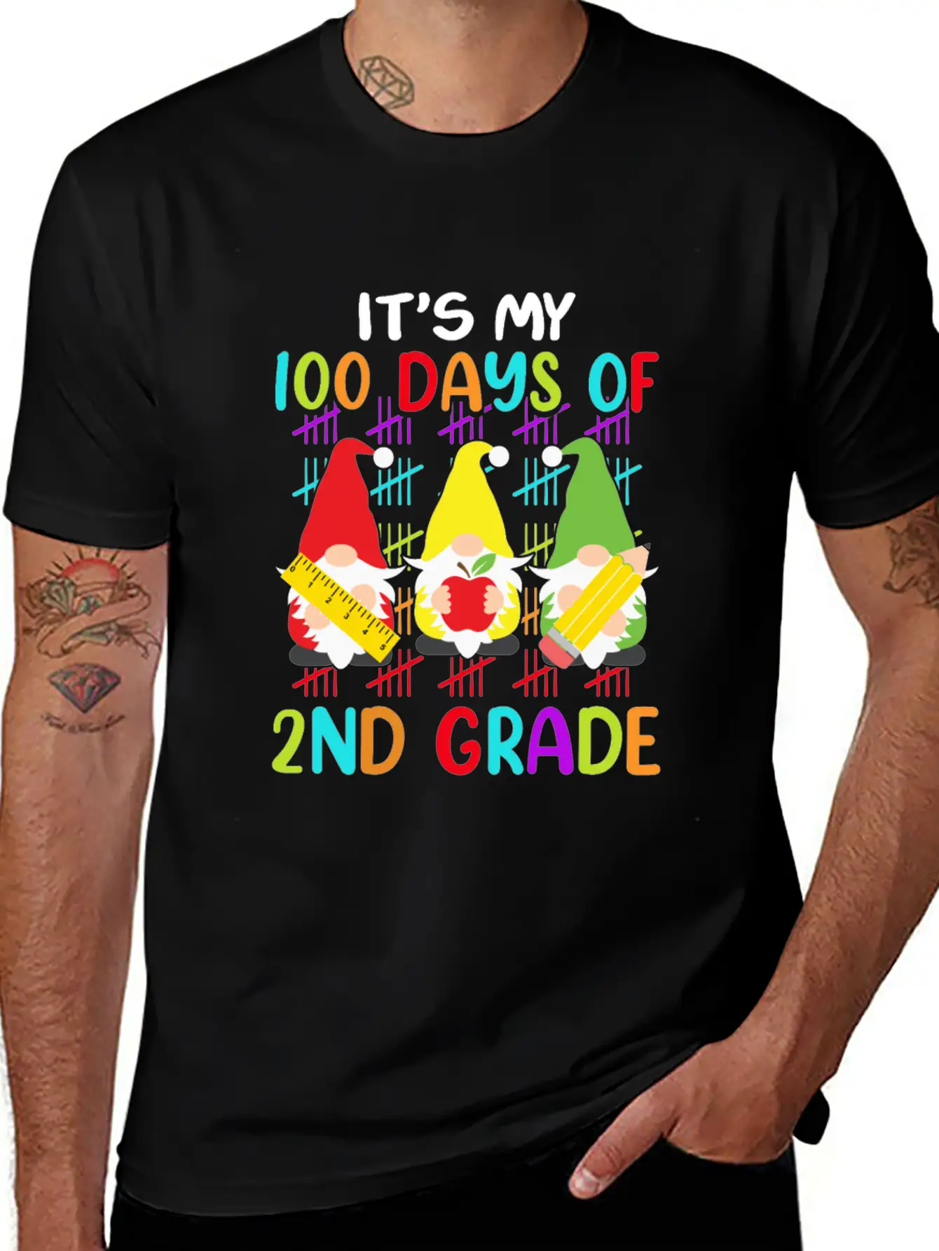 It's My 100 Days Of 2nd Grade Back To School Unisex Casual T-Shirt – Clean Design For Daily Comfort