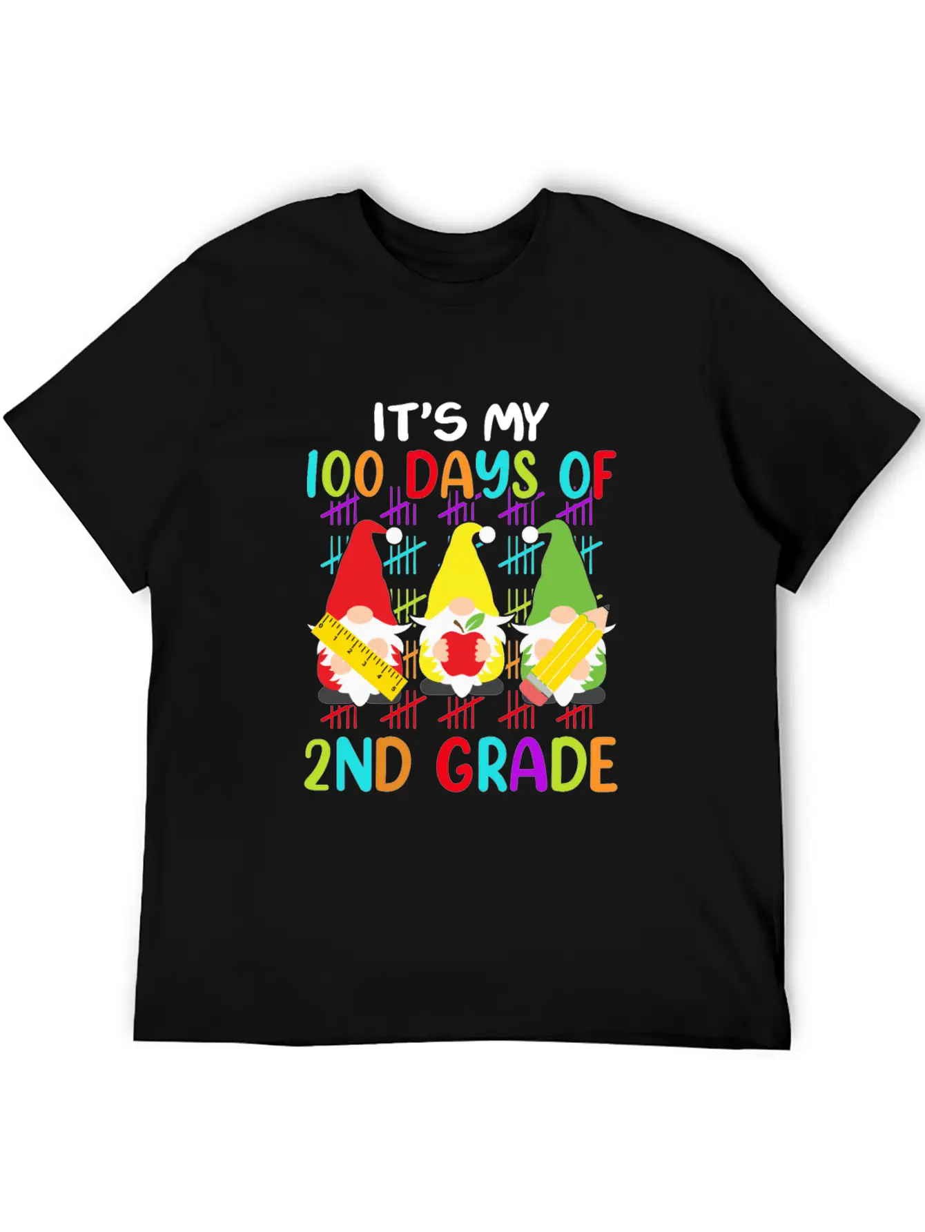 It's My 100 Days Of 2nd Grade Back To School Unisex Casual T-Shirt – Clean Design For Daily Comfort