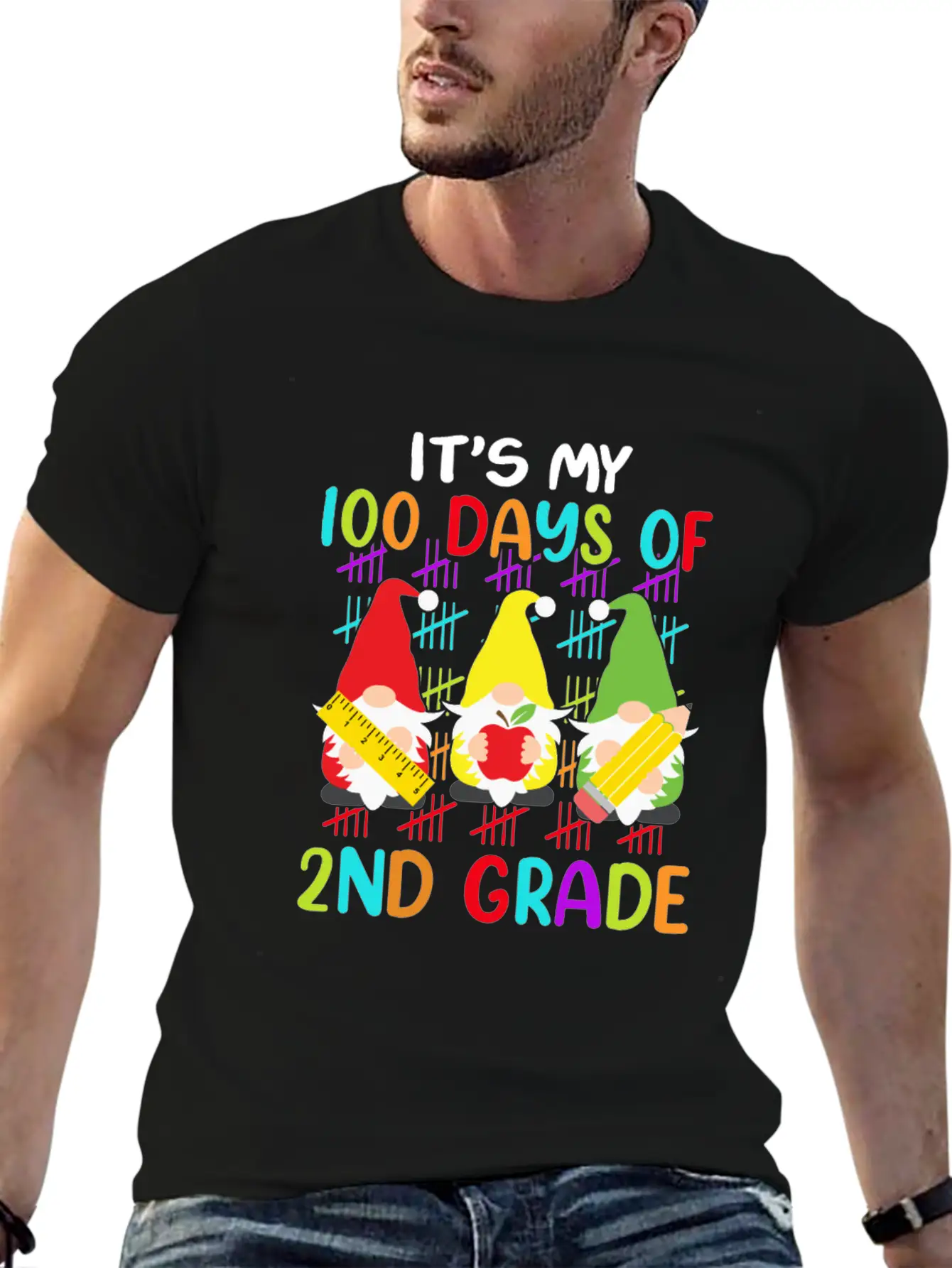 It's My 100 Days Of 2nd Grade Back To School Unisex Casual T-Shirt – Clean Design For Daily Comfort