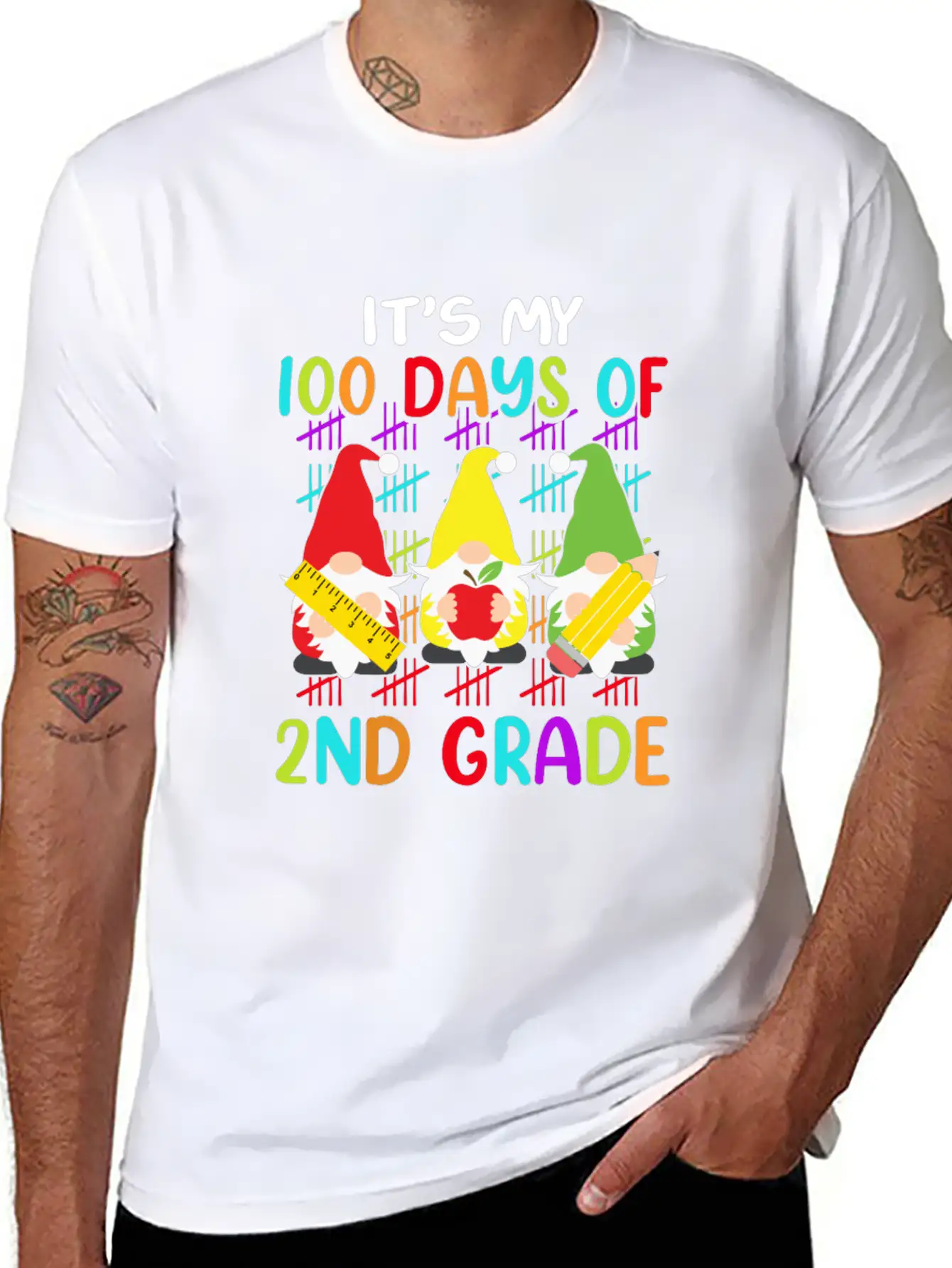 It's My 100 Days Of 2nd Grade Back To School Unisex Casual T-Shirt – Clean Design For Daily Comfort