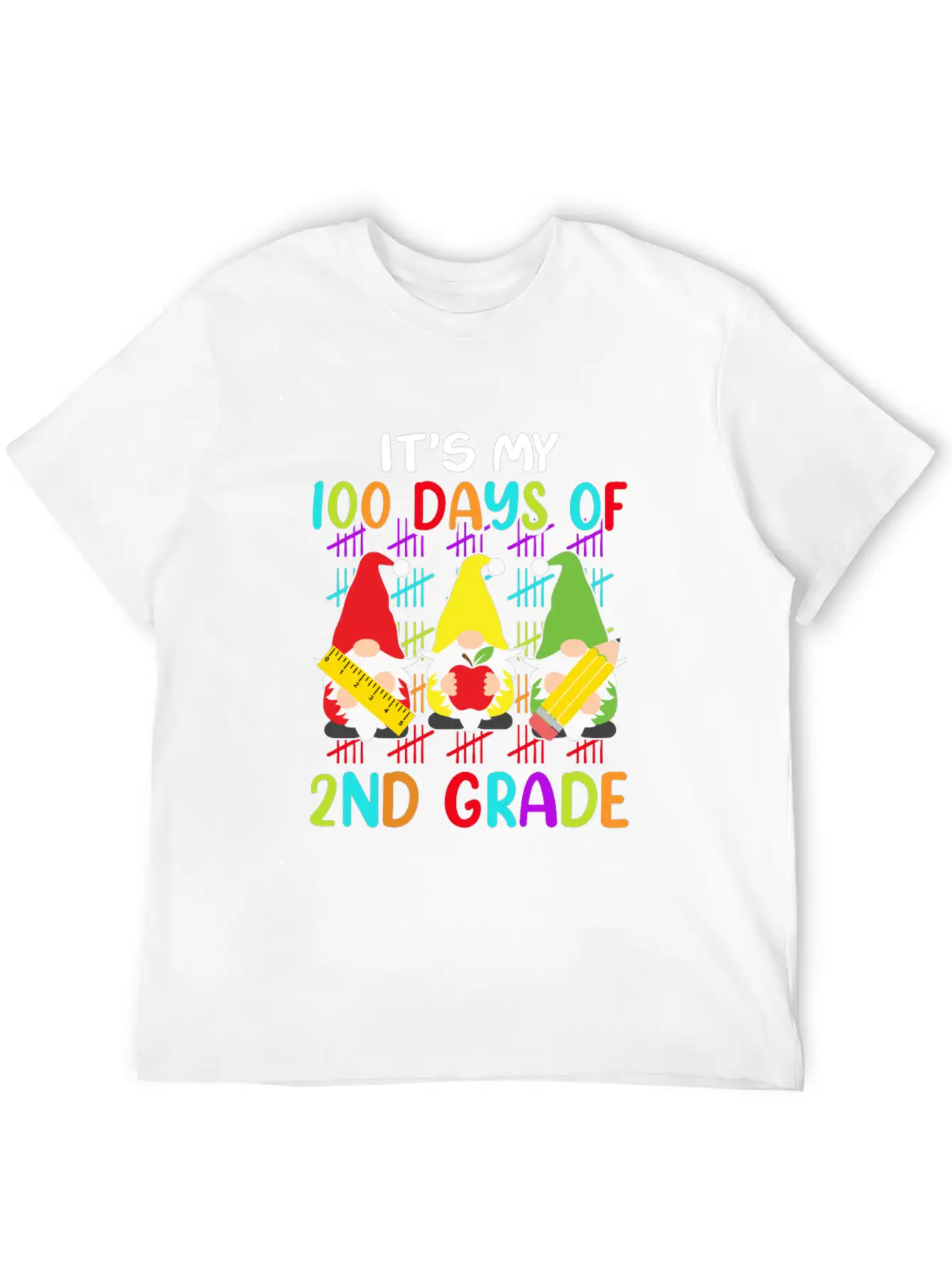 It's My 100 Days Of 2nd Grade Back To School Unisex Casual T-Shirt – Clean Design For Daily Comfort