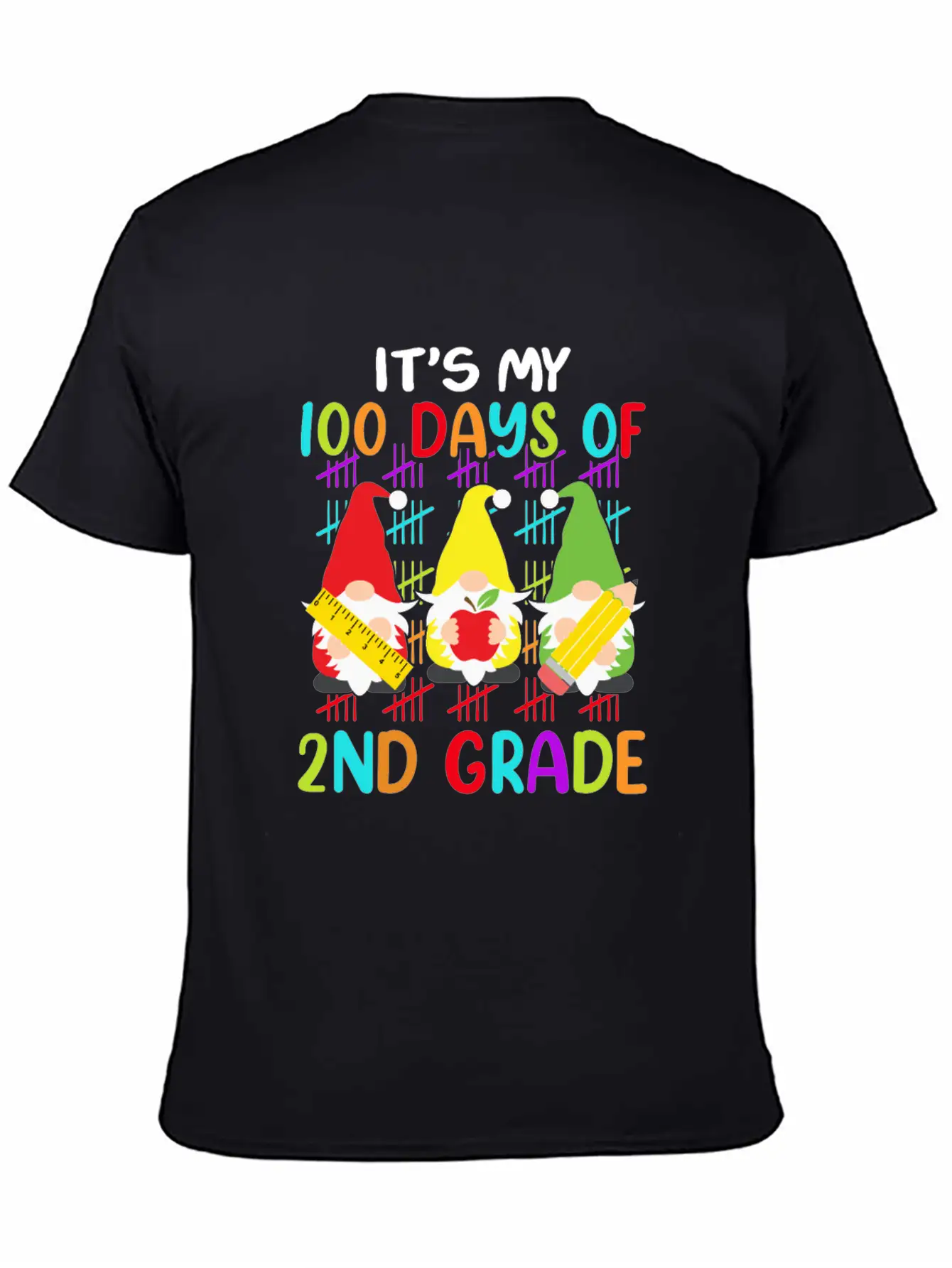 It's My 100 Days Of 2nd Grade Back To School Unisex Casual T-Shirt – Clean Design For Daily Comfort