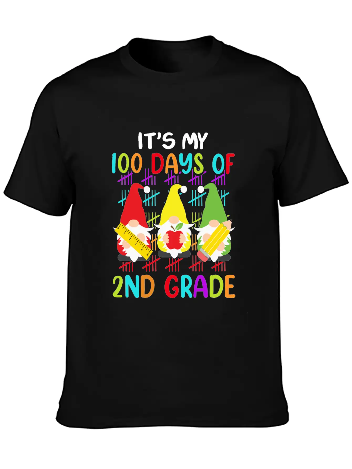It's My 100 Days Of 2nd Grade Back To School Unisex Casual T-Shirt – Clean Design For Daily Comfort