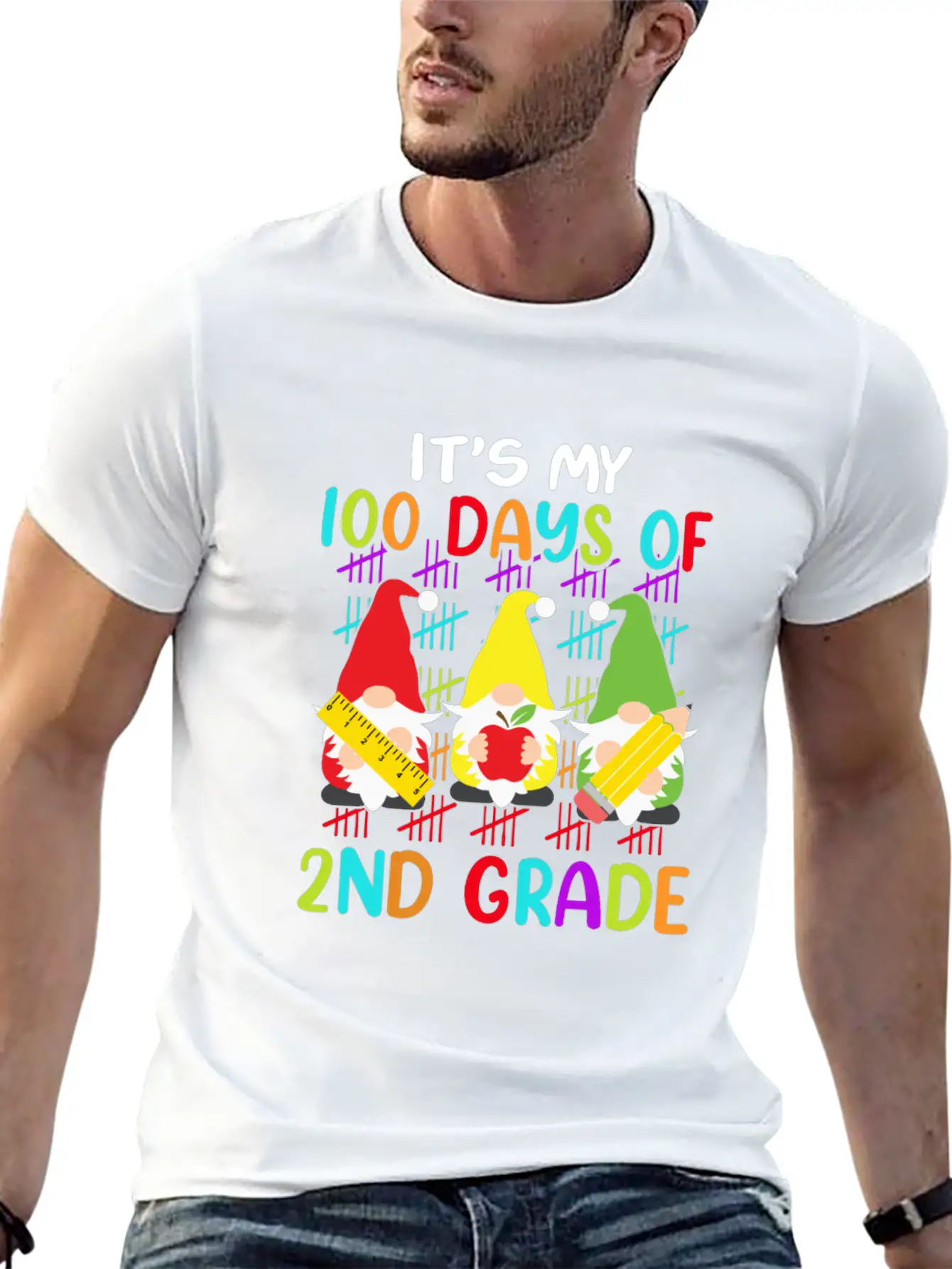 It's My 100 Days Of 2nd Grade Back To School Unisex Casual T-Shirt – Clean Design For Daily Comfort