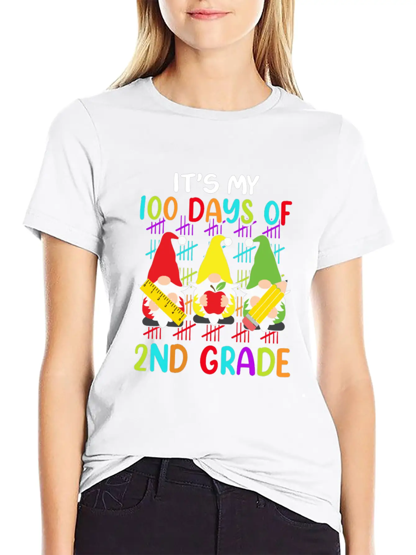 It's My 100 Days Of 2nd Grade Back To School Unisex Casual T-Shirt – Clean Design For Daily Comfort