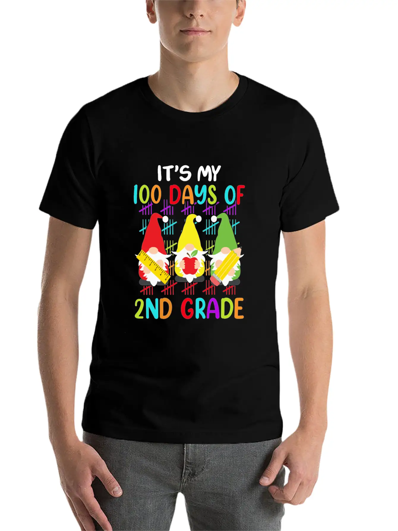 It's My 100 Days Of 2nd Grade Back To School Unisex Casual T-Shirt – Clean Design For Daily Comfort