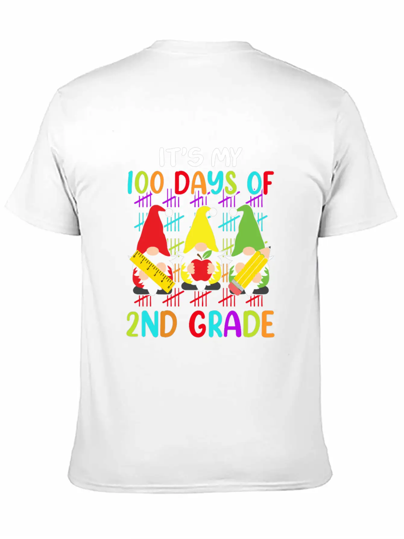 It's My 100 Days Of 2nd Grade Back To School Unisex Casual T-Shirt – Clean Design For Daily Comfort