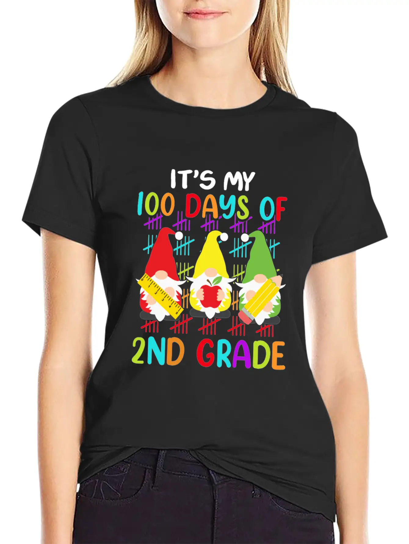 It's My 100 Days Of 2nd Grade Back To School Unisex Casual T-Shirt – Clean Design For Daily Comfort