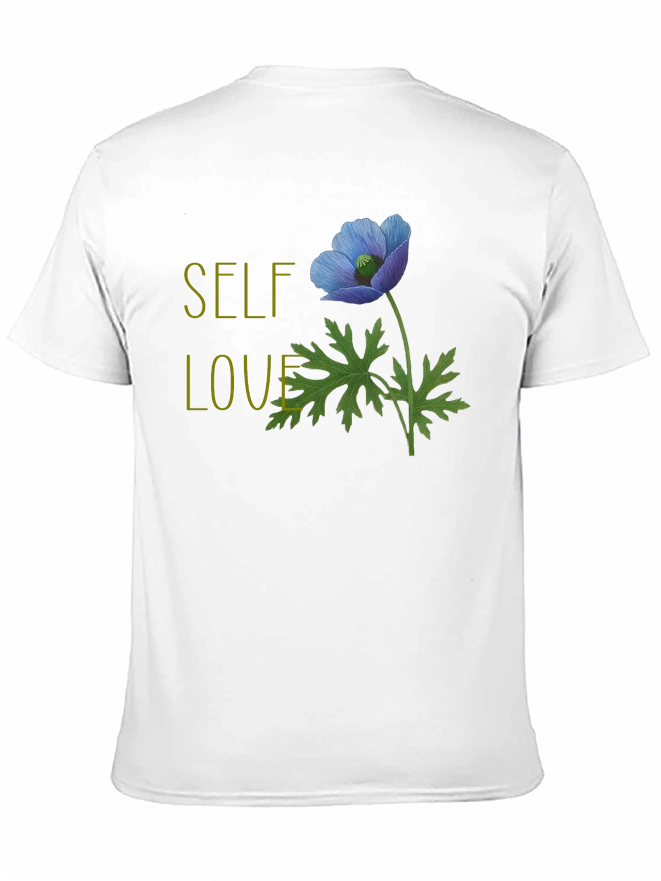 Self-Love Flower Graphic T-Shirt - Black