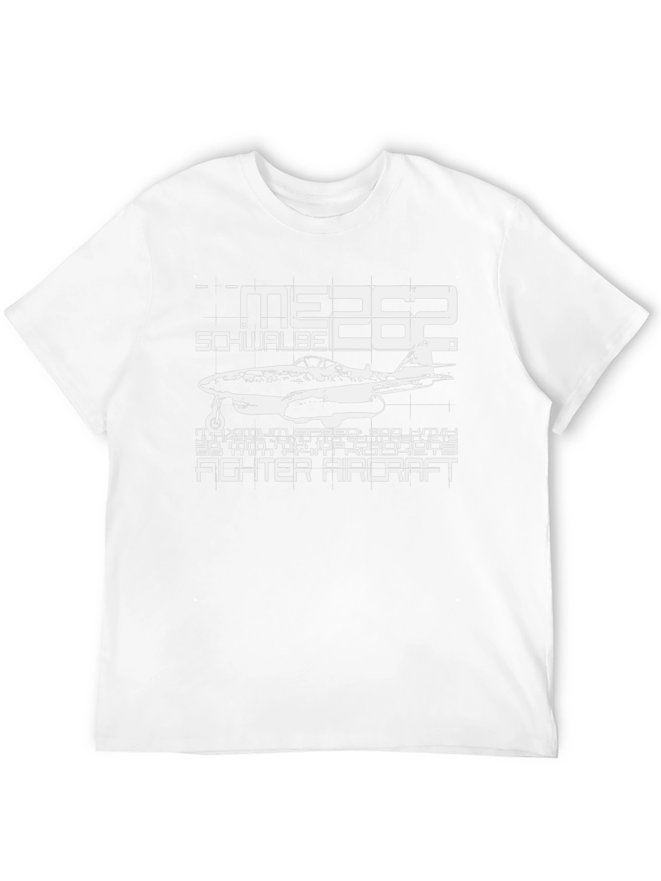 ME 262 Schwalbe Fighter Aircraft Black T-Shirt