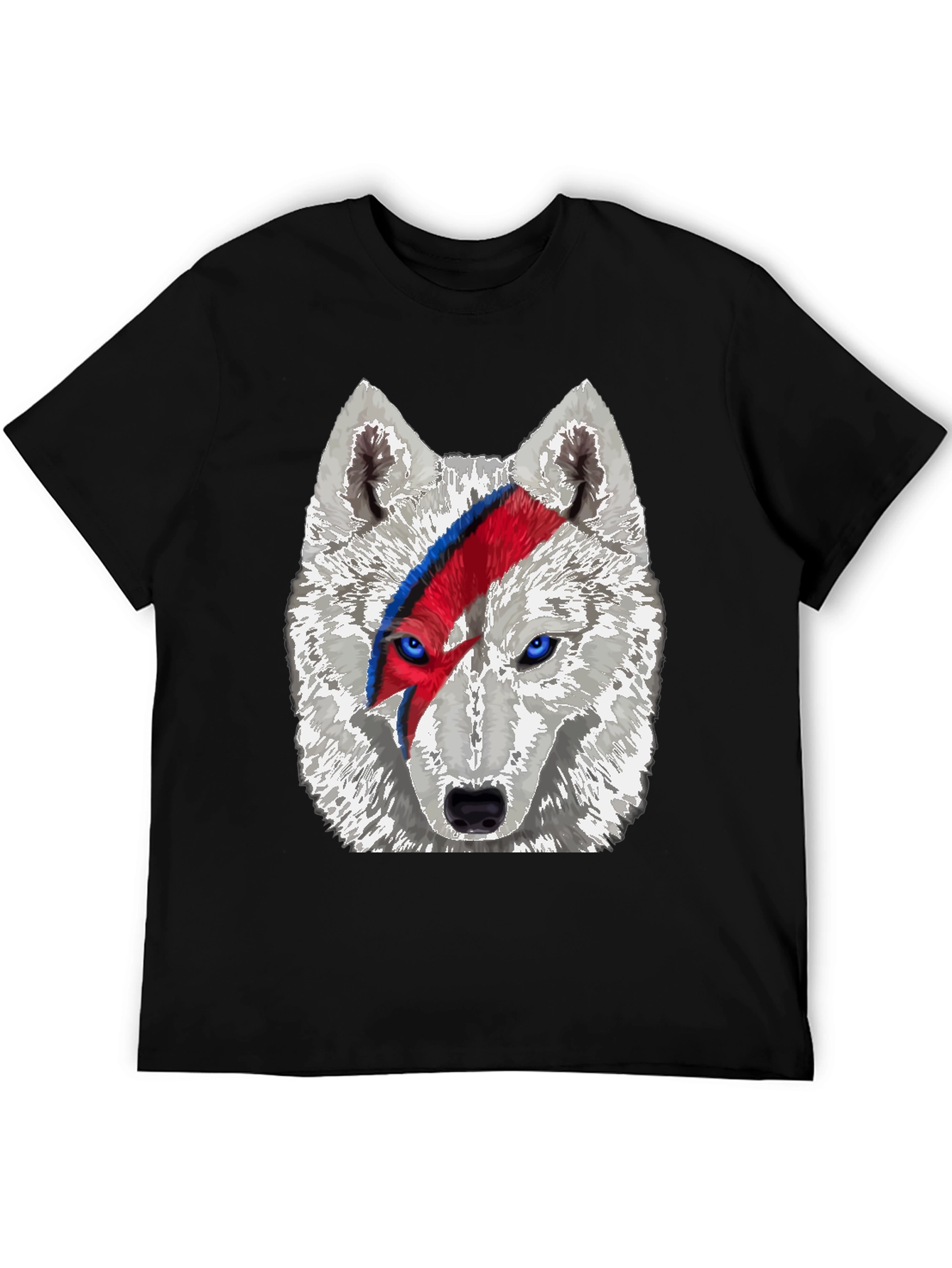 Wolf Bowie T-Shirt - Unique Graphic Tee