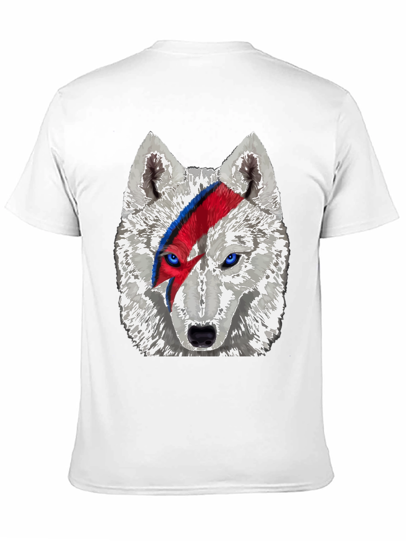Wolf Bowie T-Shirt - Unique Graphic Tee