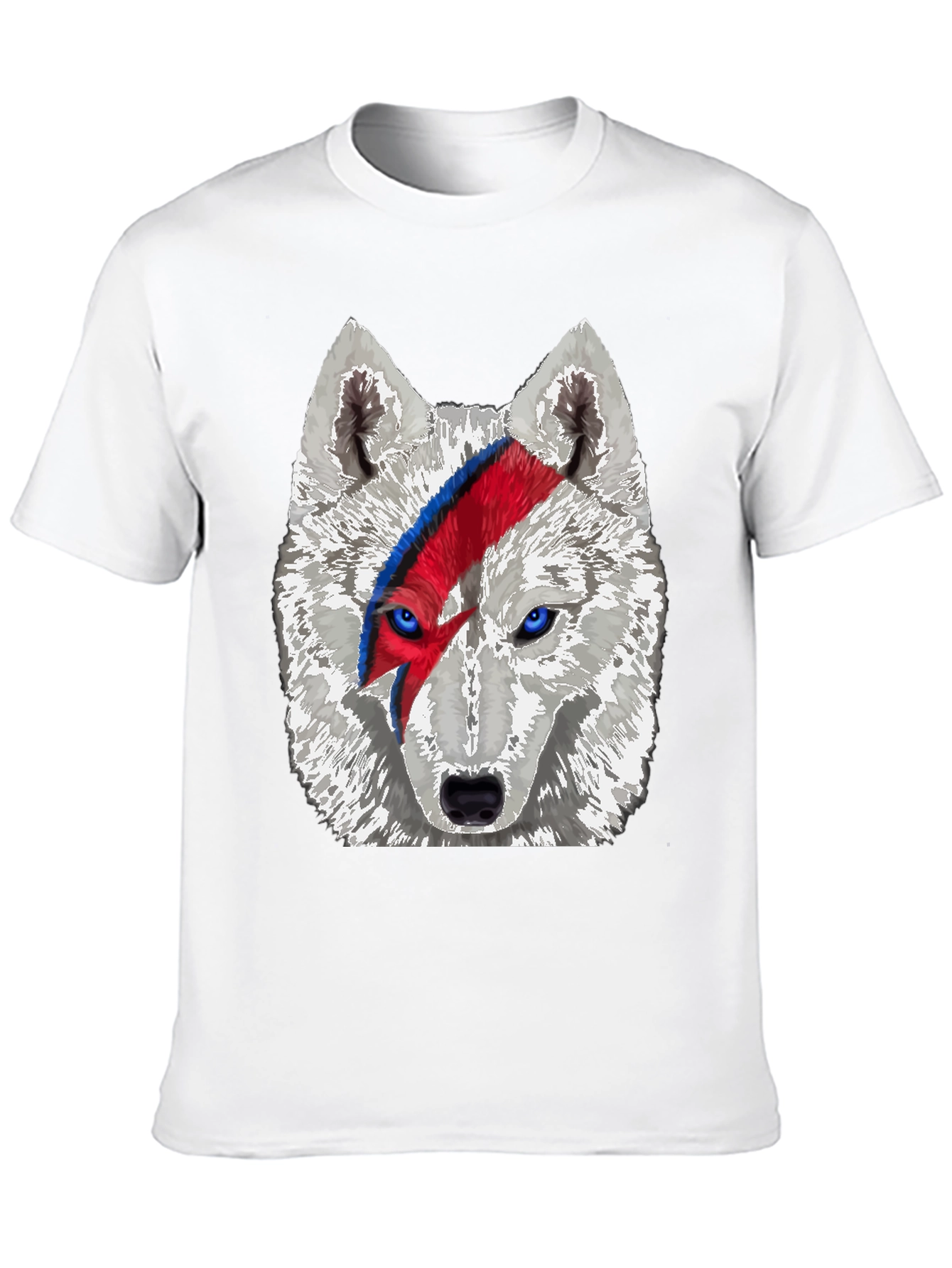 Wolf Bowie T-Shirt - Unique Graphic Tee