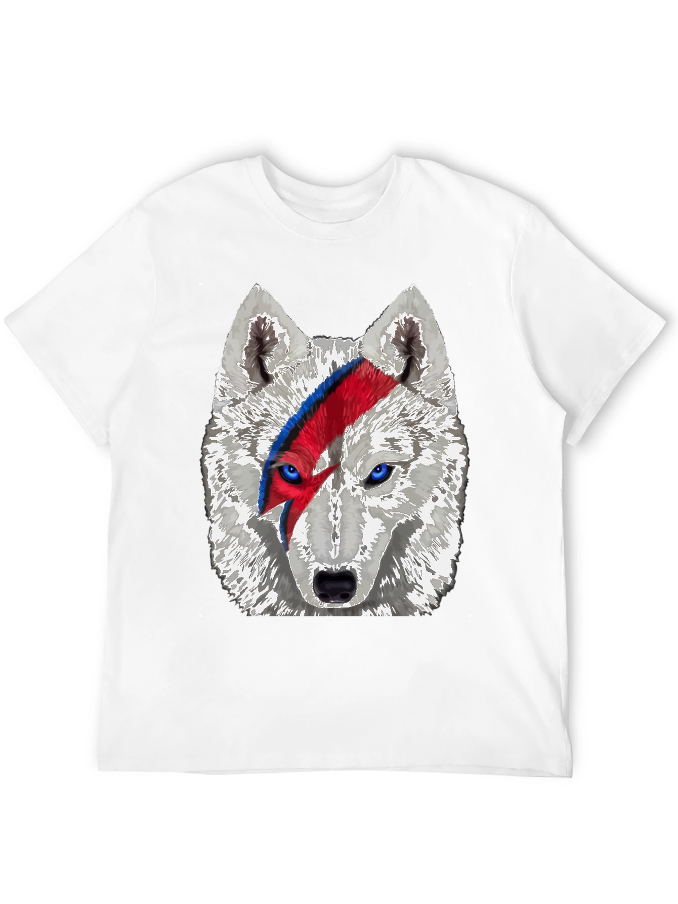 Wolf Bowie T-Shirt - Unique Graphic Tee