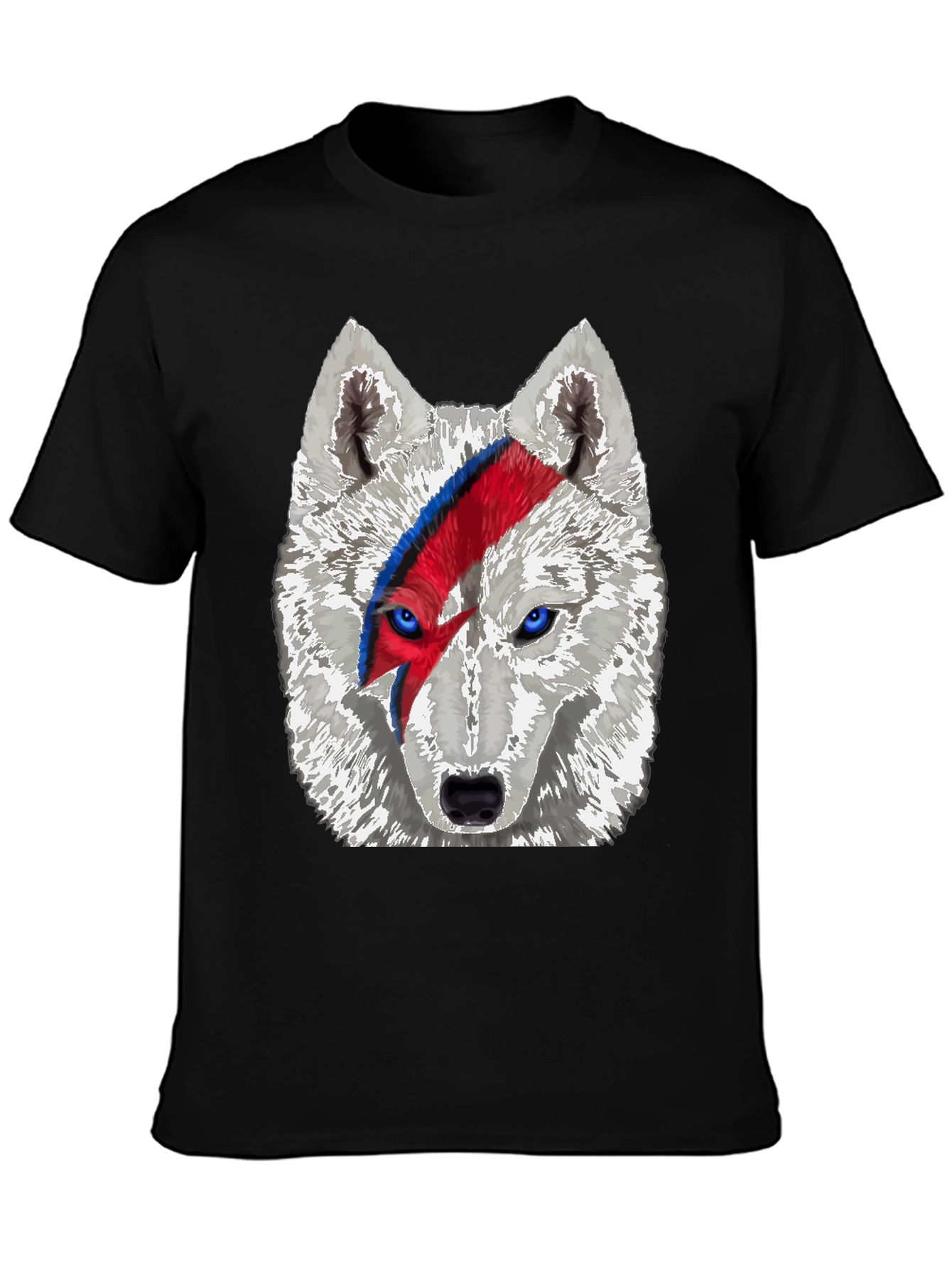 Wolf Bowie T-Shirt - Unique Graphic Tee