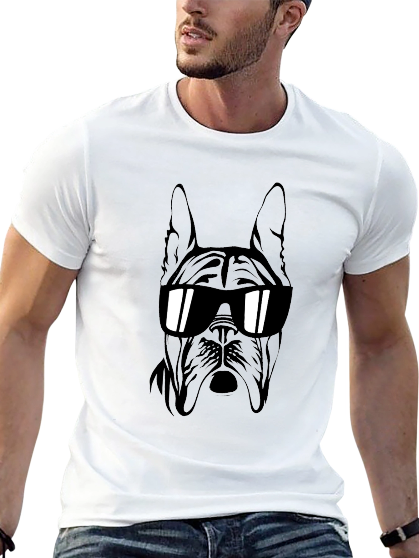 Cool Dog T-Shirt - Black Graphic Tee