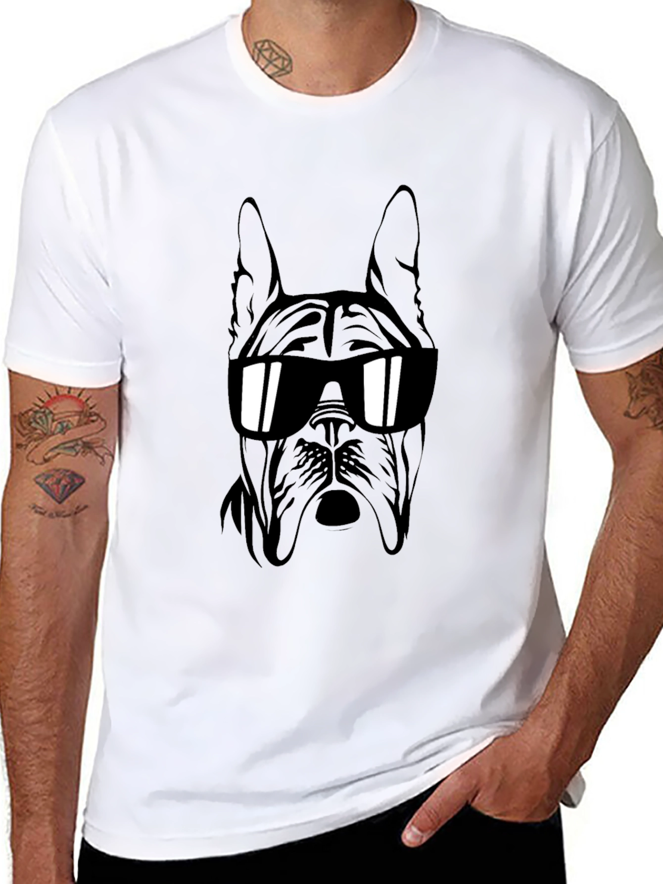 Cool Dog T-Shirt - Black Graphic Tee