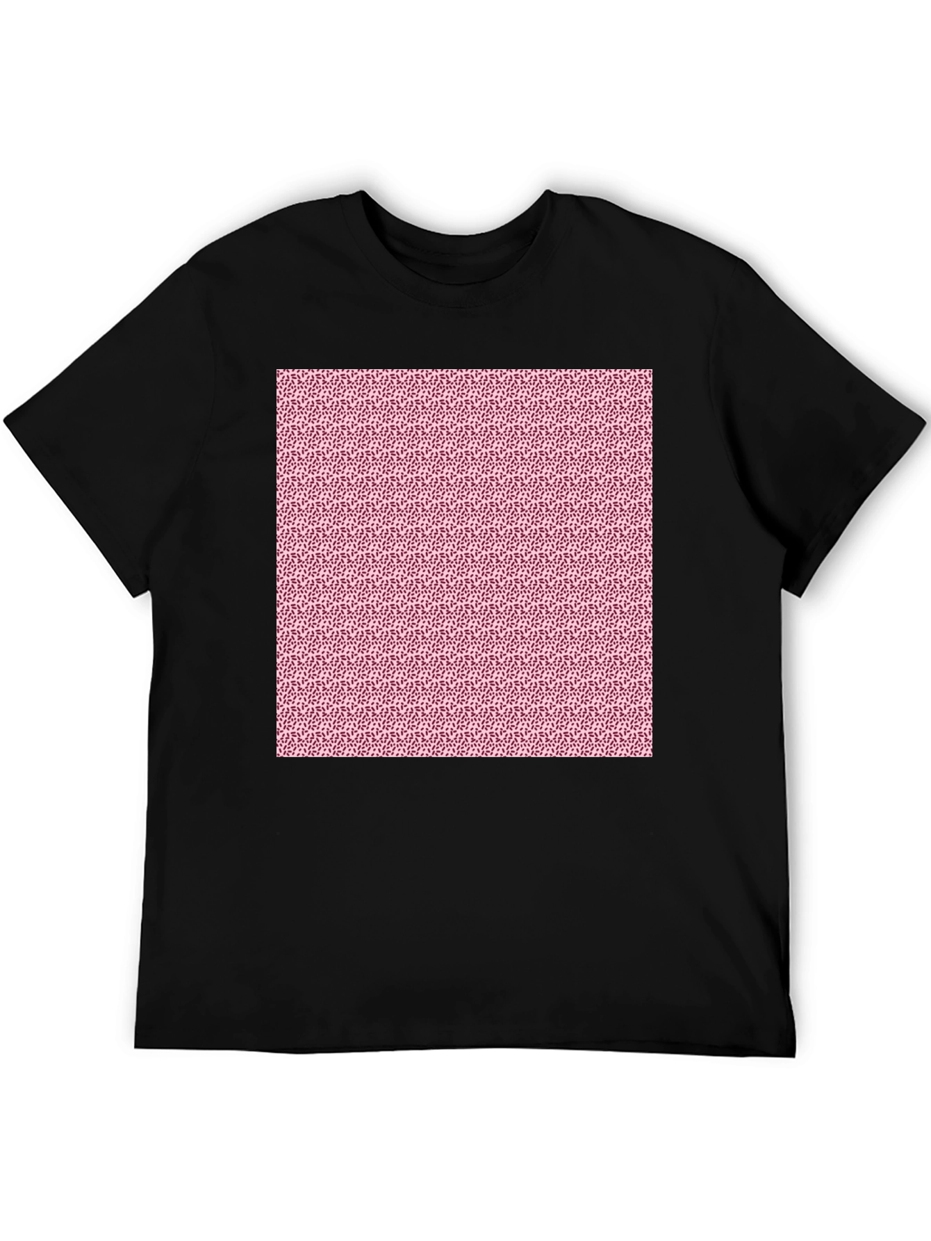 Patterned Black T-Shirt