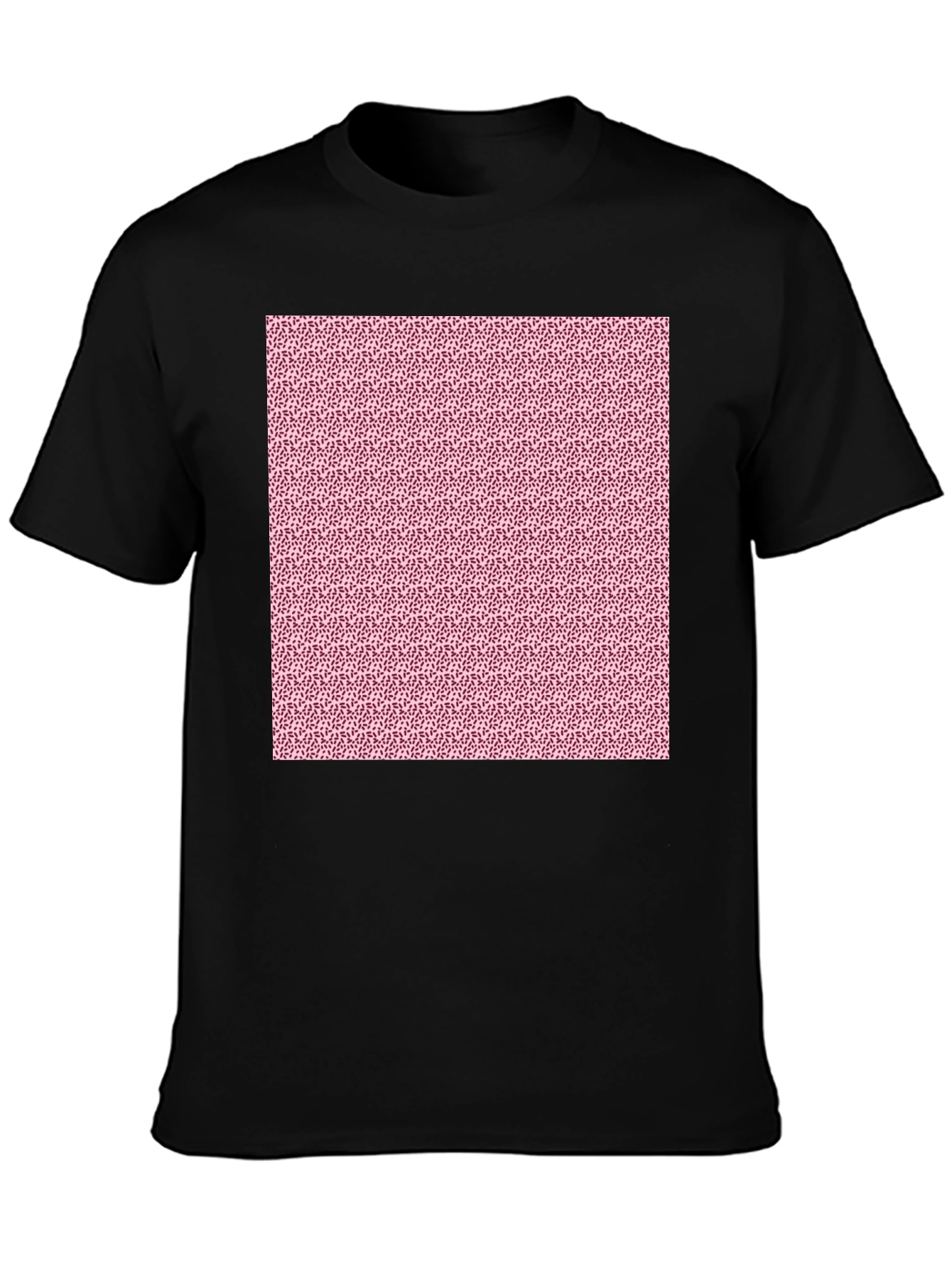 Patterned Black T-Shirt